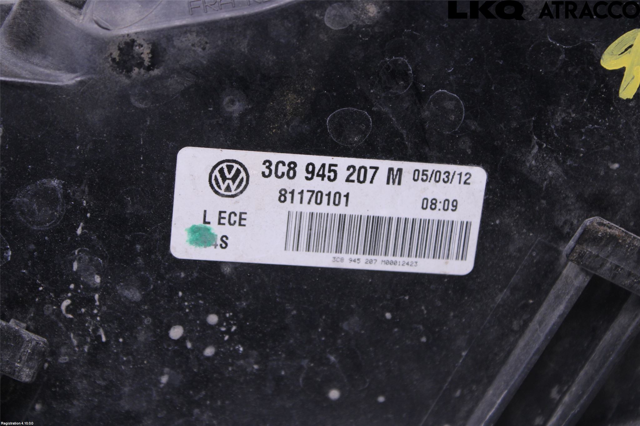 Volkswagen VW PASSAT CC 08-16 Bakljus Vänster