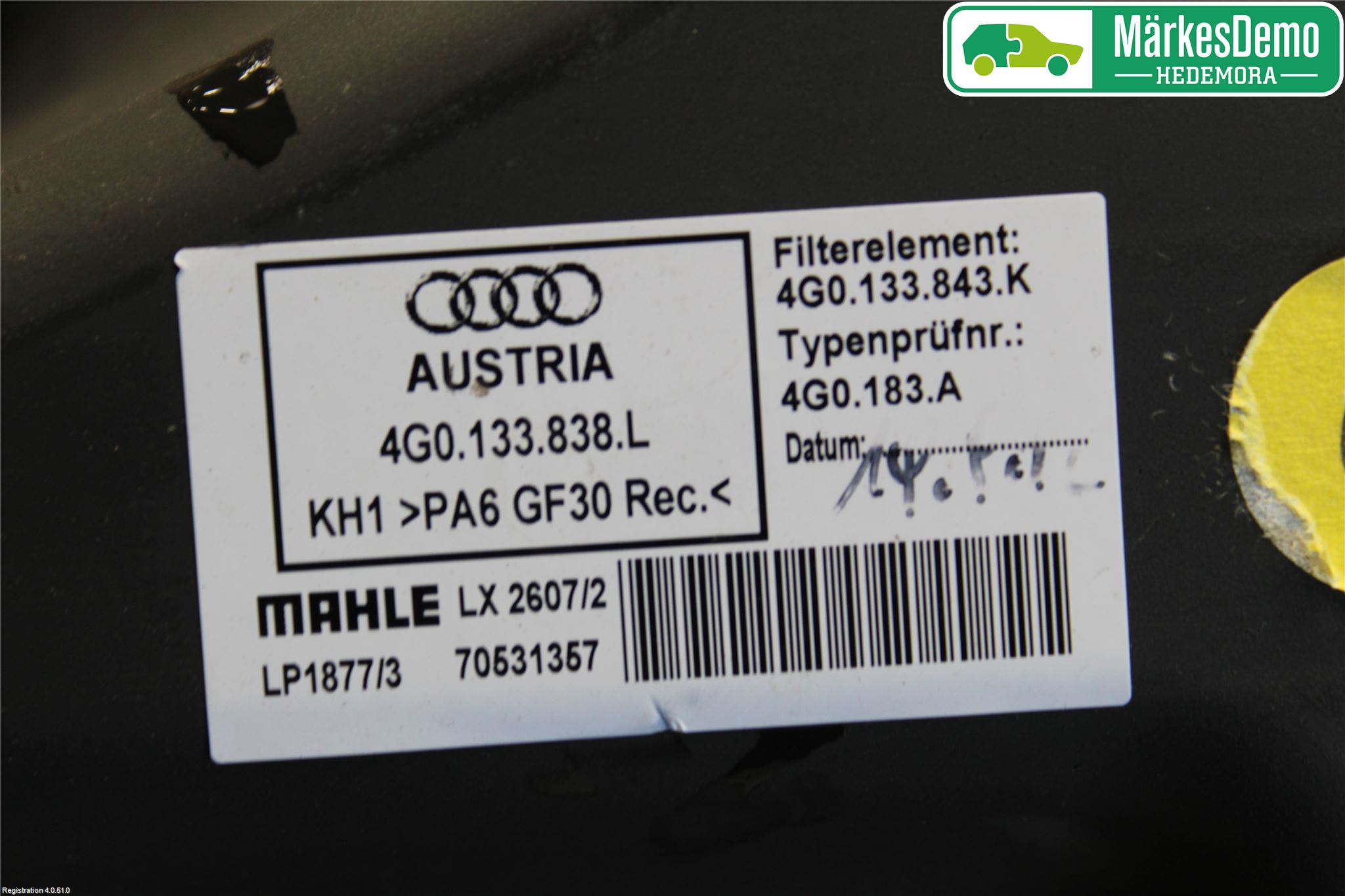 Audi A6/S6 4G 11-18 Luftrenare