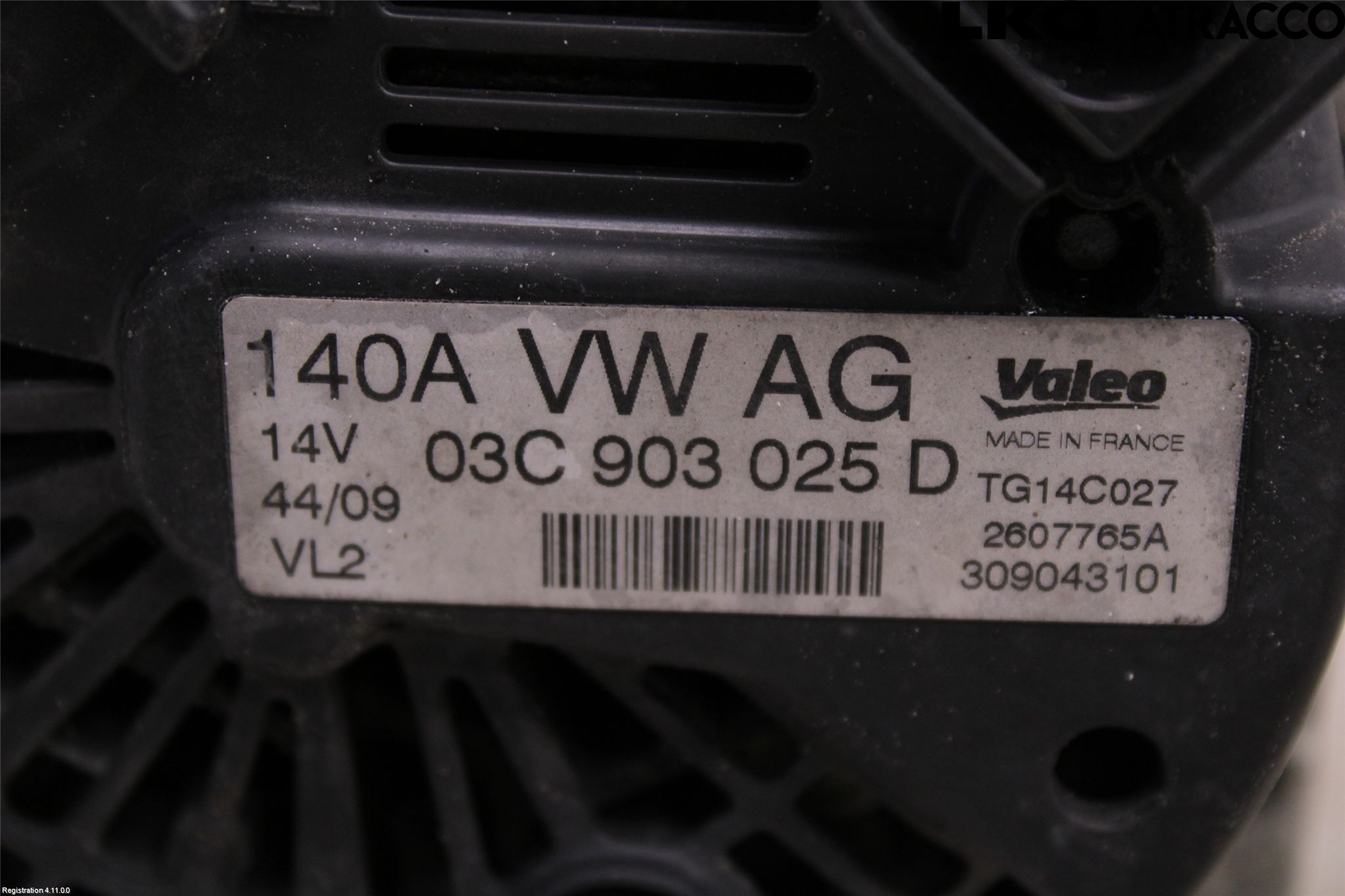Volkswagen VW TOURAN 03-10 Generator