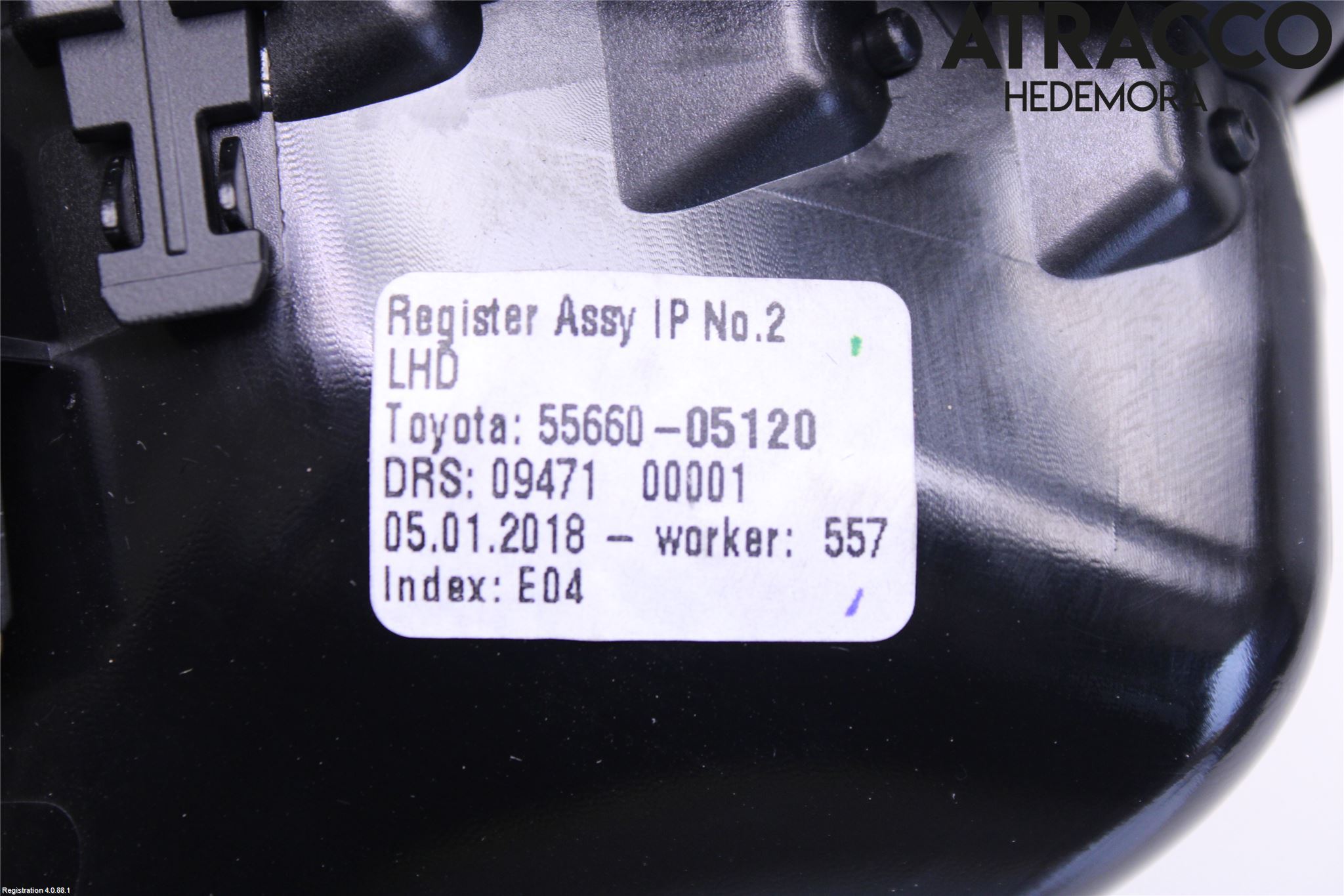 Toyota AVENSIS 16-18 Defrosterkanal-Munstycke
