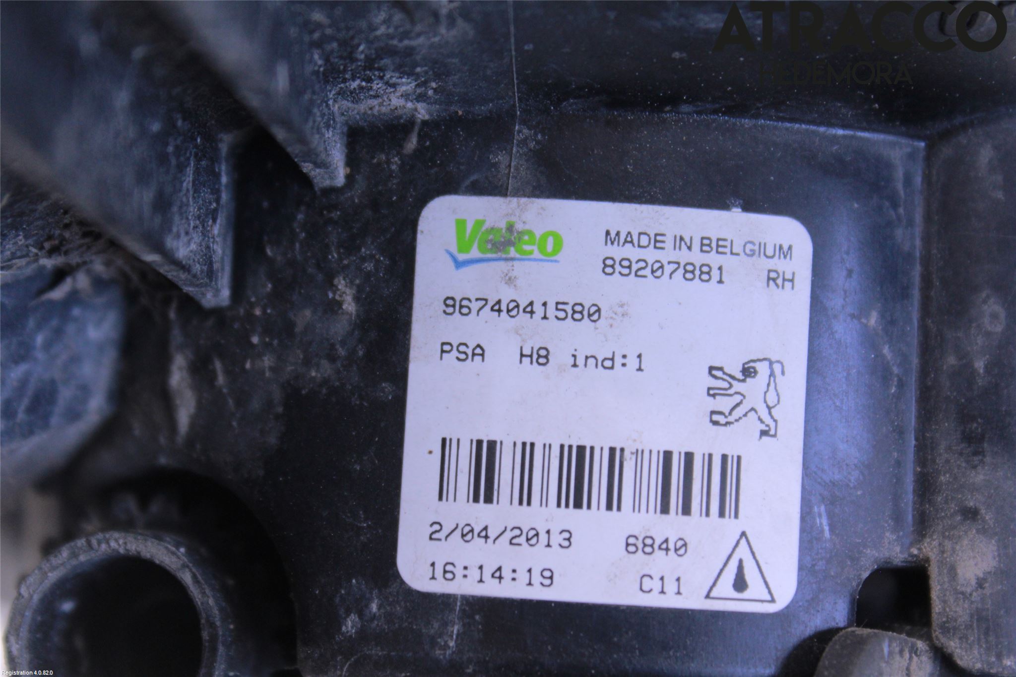 Peugeot 308 08-13 Dimljus-Varselljus Fram