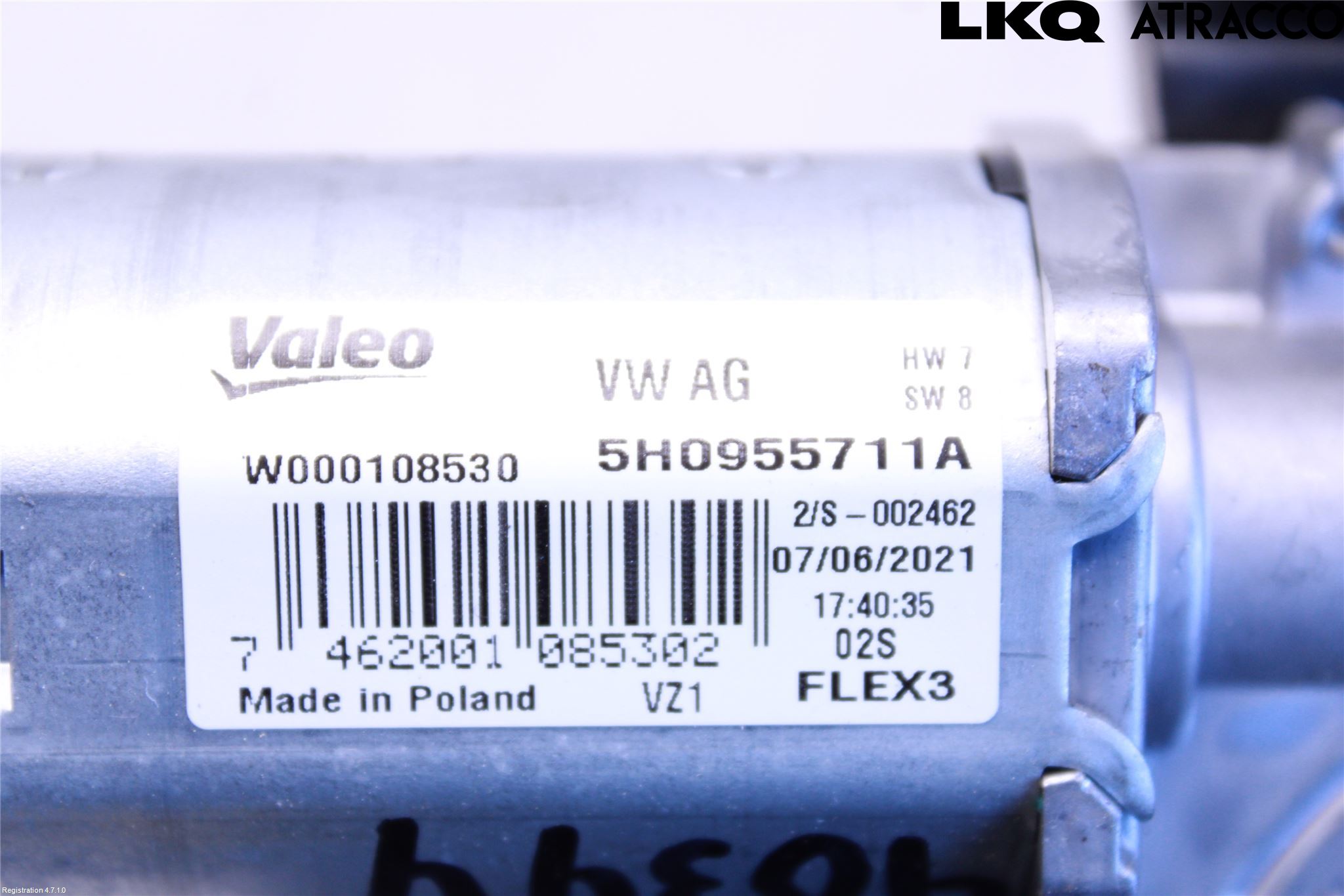 Volkswagen VW GOLF / E-GOLF VIII 20- Torkarmotor Baklucka