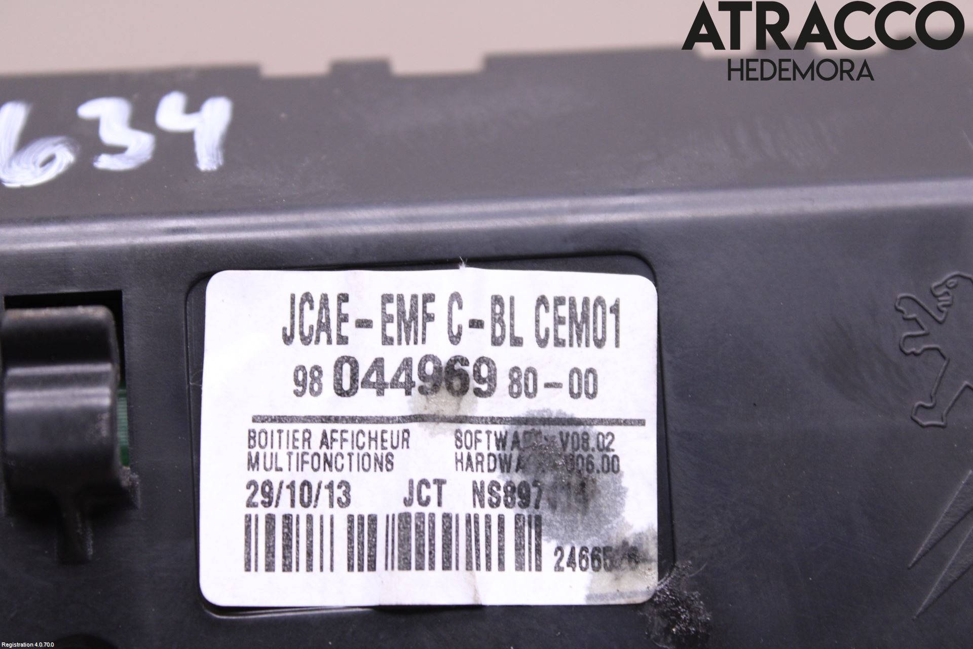 Peugeot 508 11-18 Multifunktionsdisplay