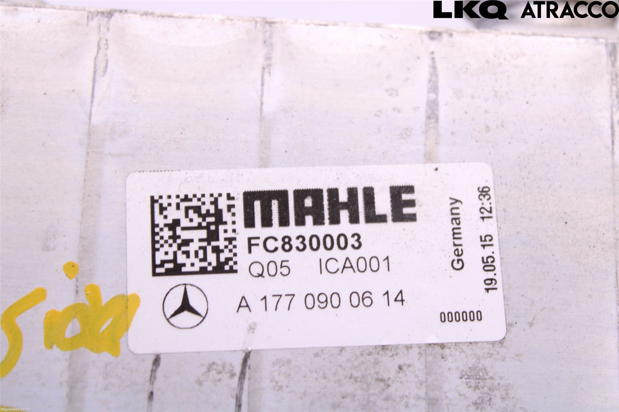 Mercedes-Benz MB C-KLASS (W205) 14-21 Laddluft-Intercooler Kyl