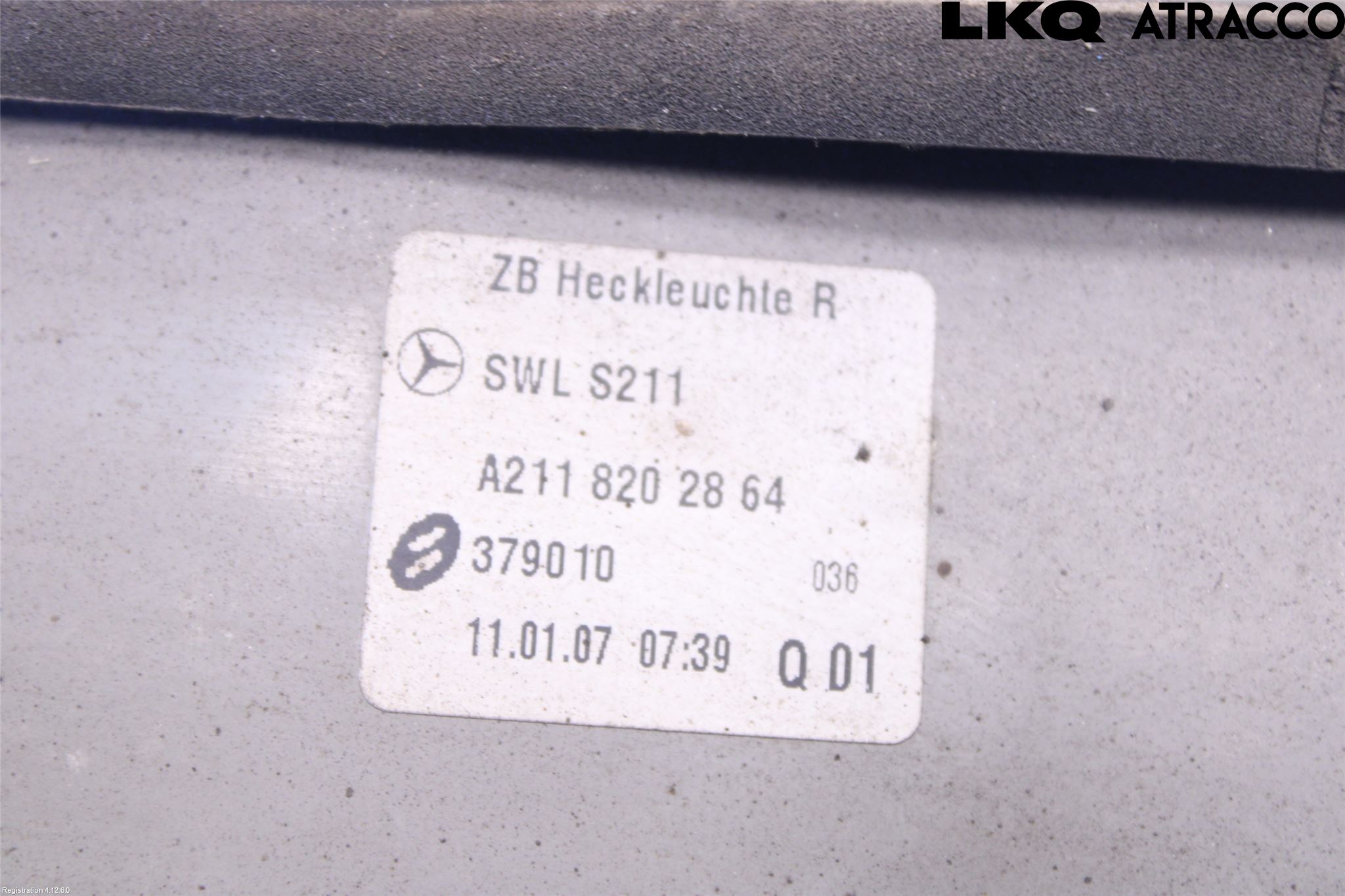 Mercedes-Benz MB E-KLASS (W211) 02-09 Bakljus Höger