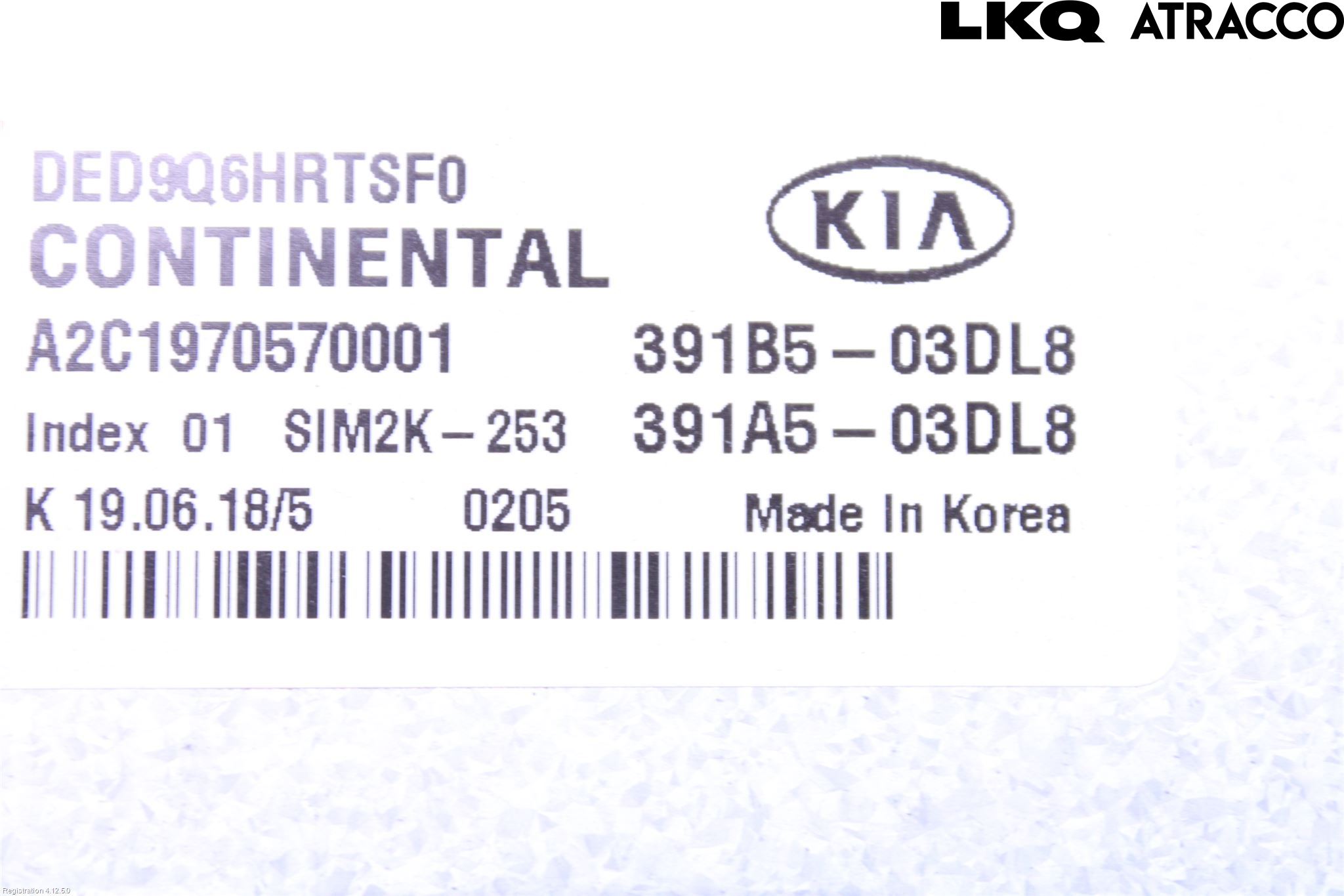 Kia NIRO (DE) 17-22 Styrenhet Insprut Bensin
