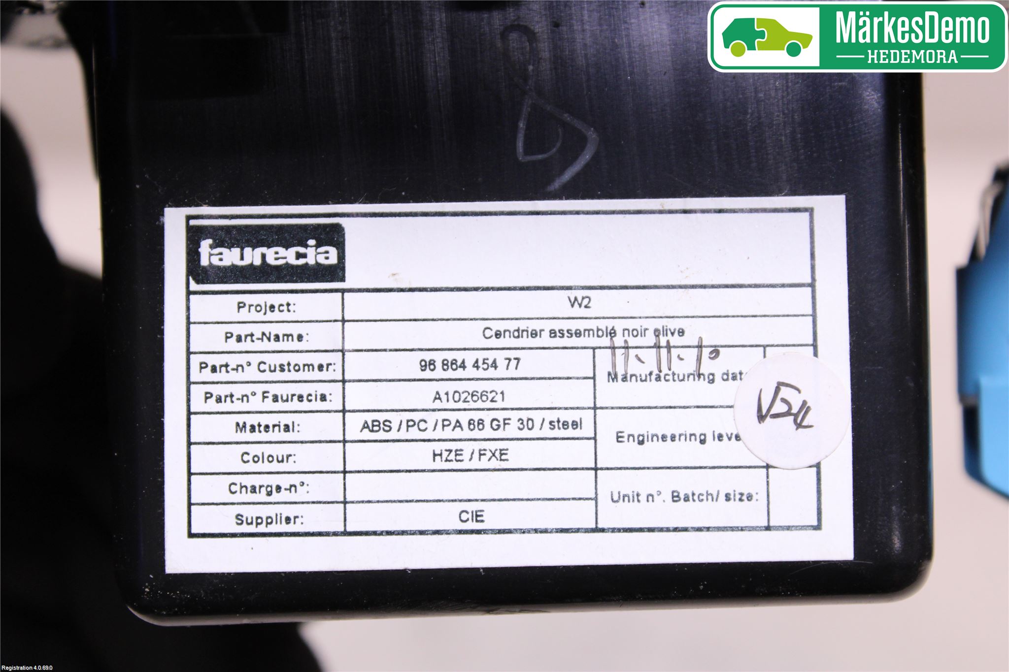 Peugeot 508 11-18 Askkopp