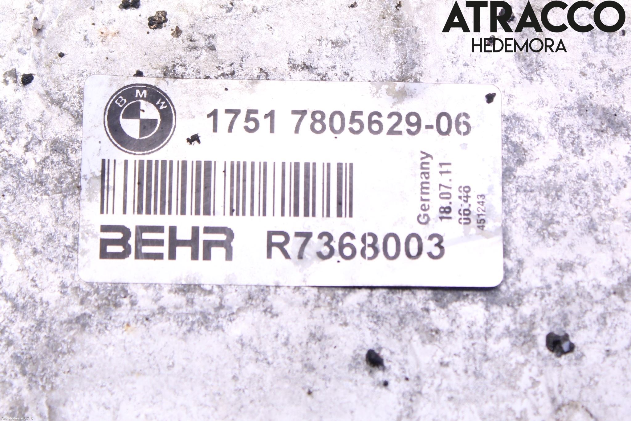 BMW 5 F10/F11/F18 09-17 Kylare Aut
