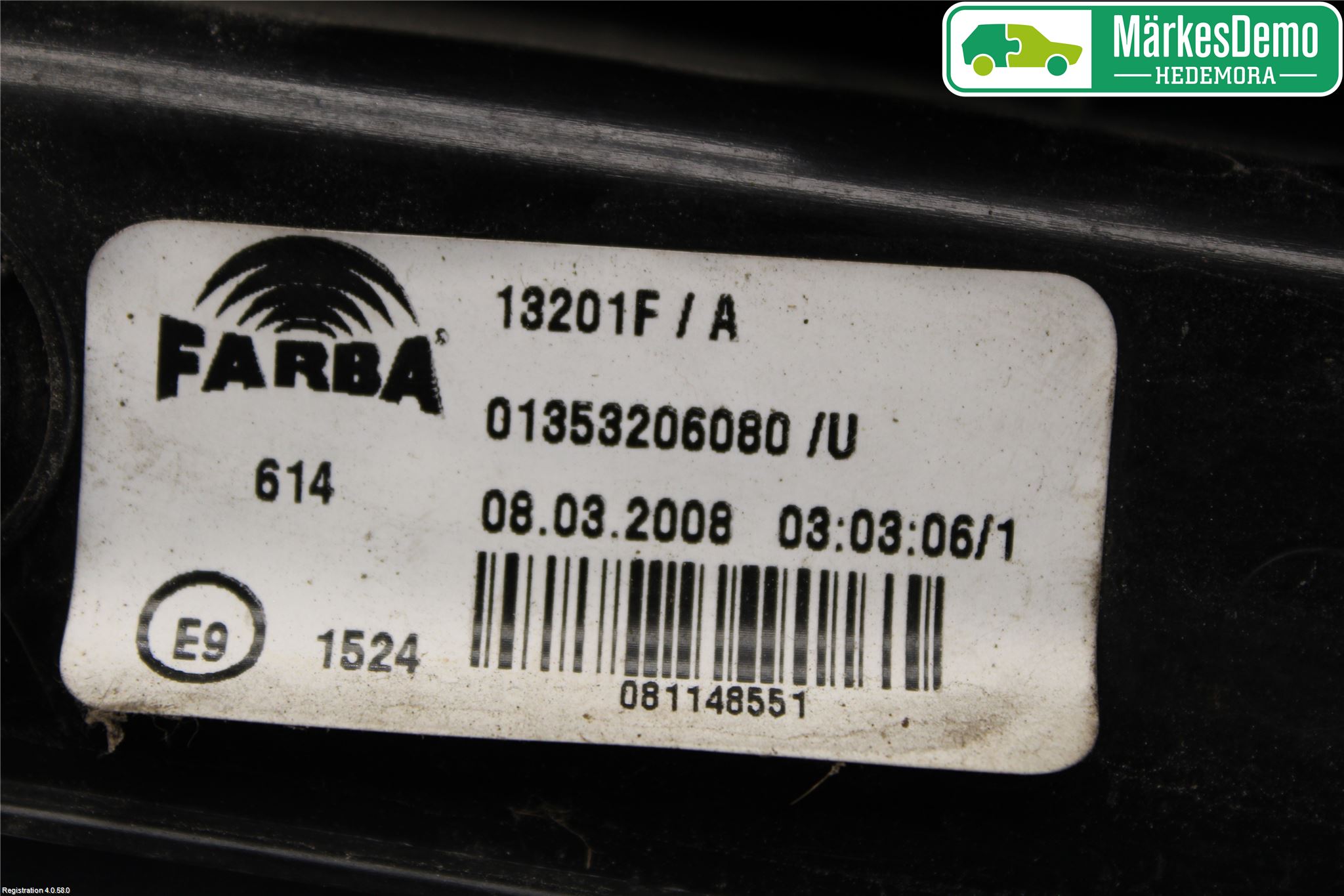 Peugeot BIPPER Bakljus Vänster