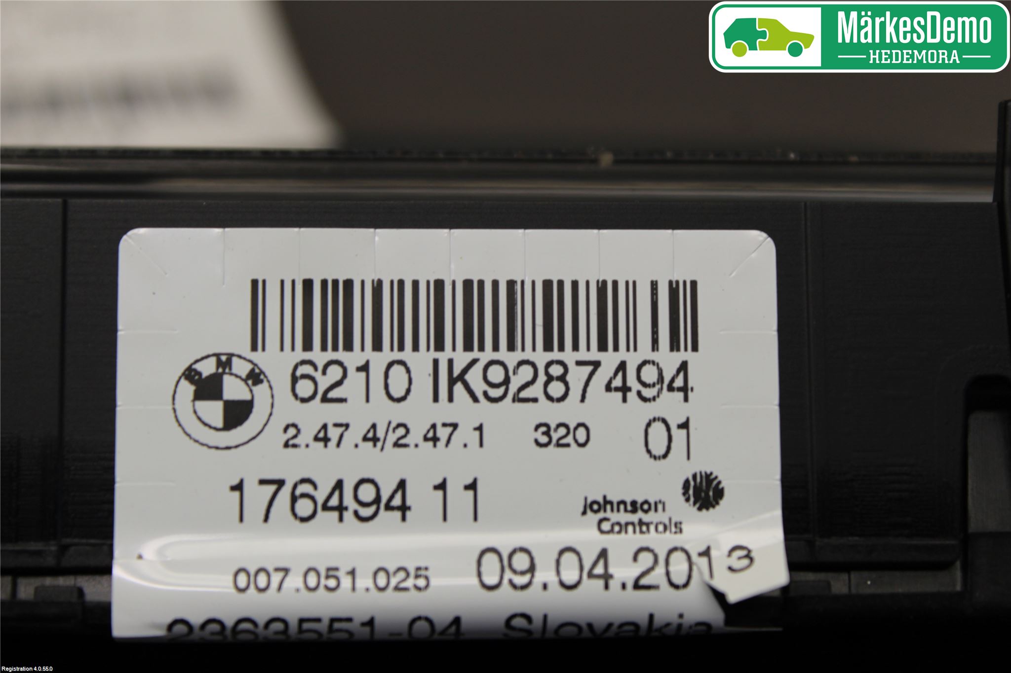 BMW 3 F30/F31/F80 12-19 Instrument Komb