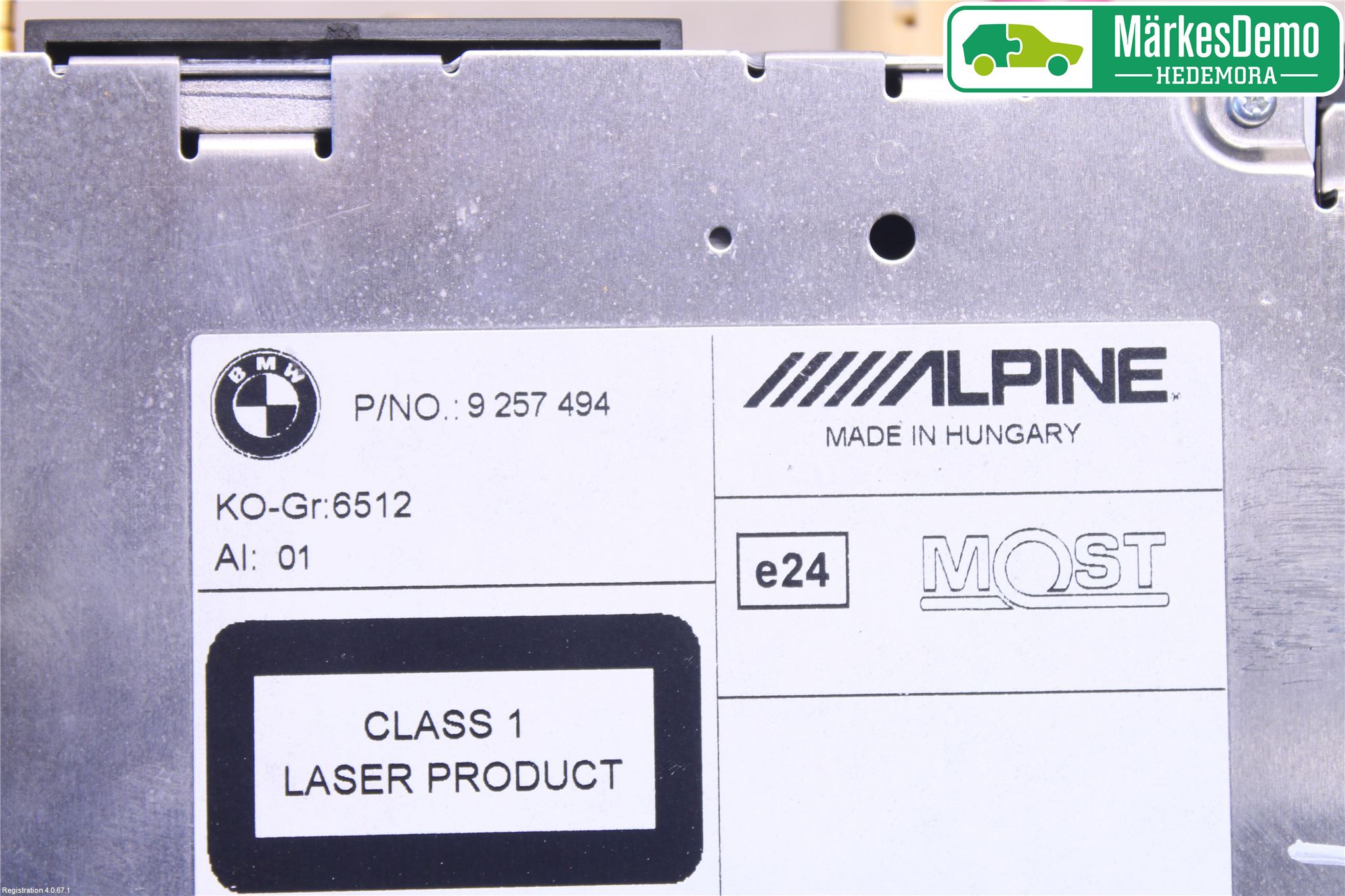 BMW X3 F25 10-17 Cd Radio - Multimediapanel