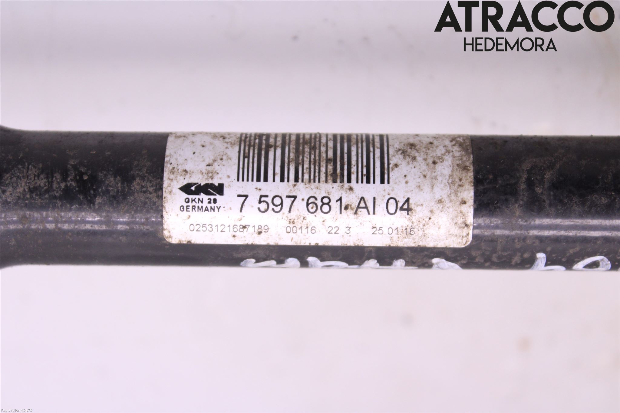 BMW 3 F30/F31/F80 12-19 Drivaxel Bak Vänster