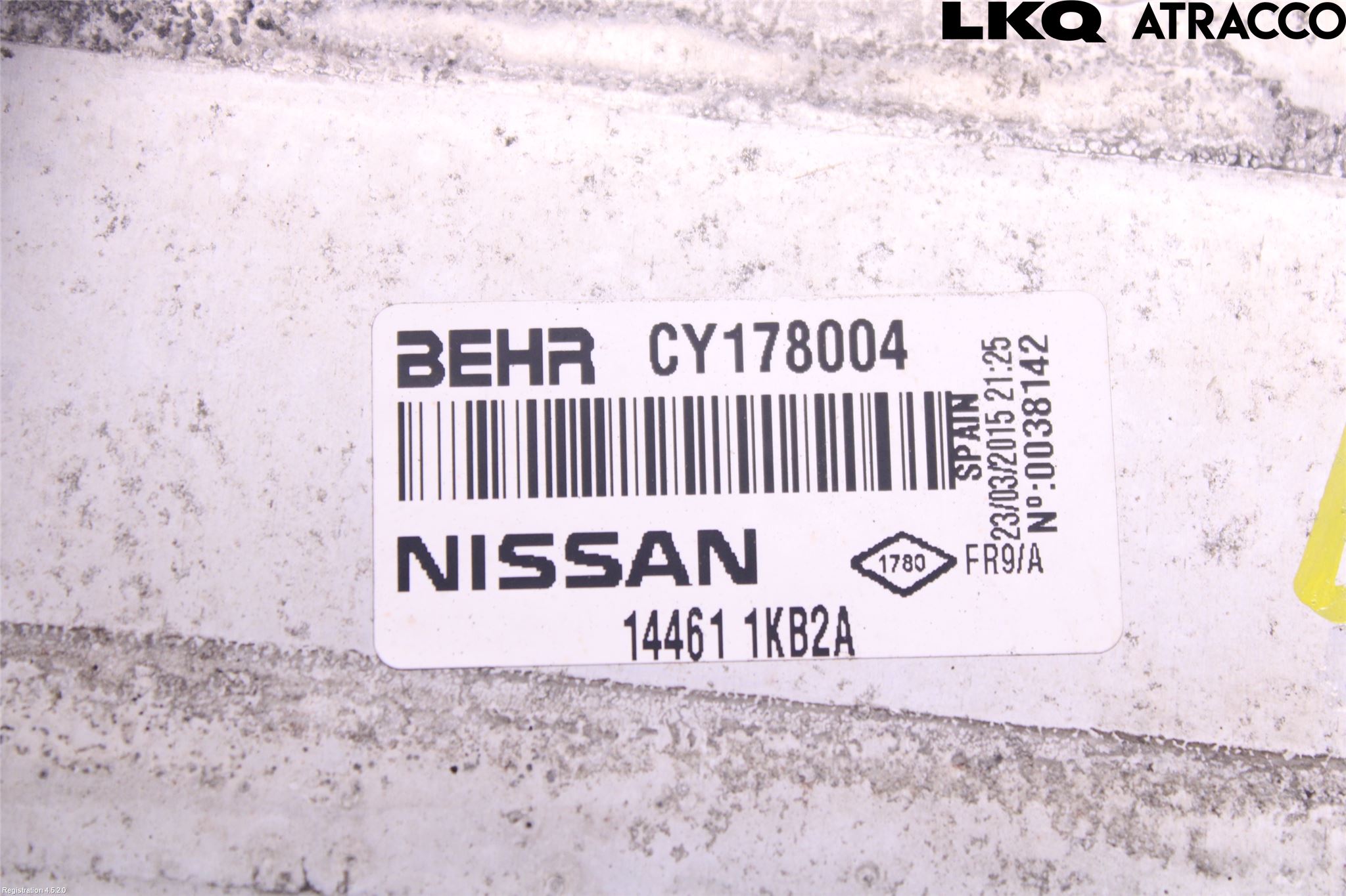 Nissan NV200/NV200 COMBI Laddluft-Intercooler Kyl