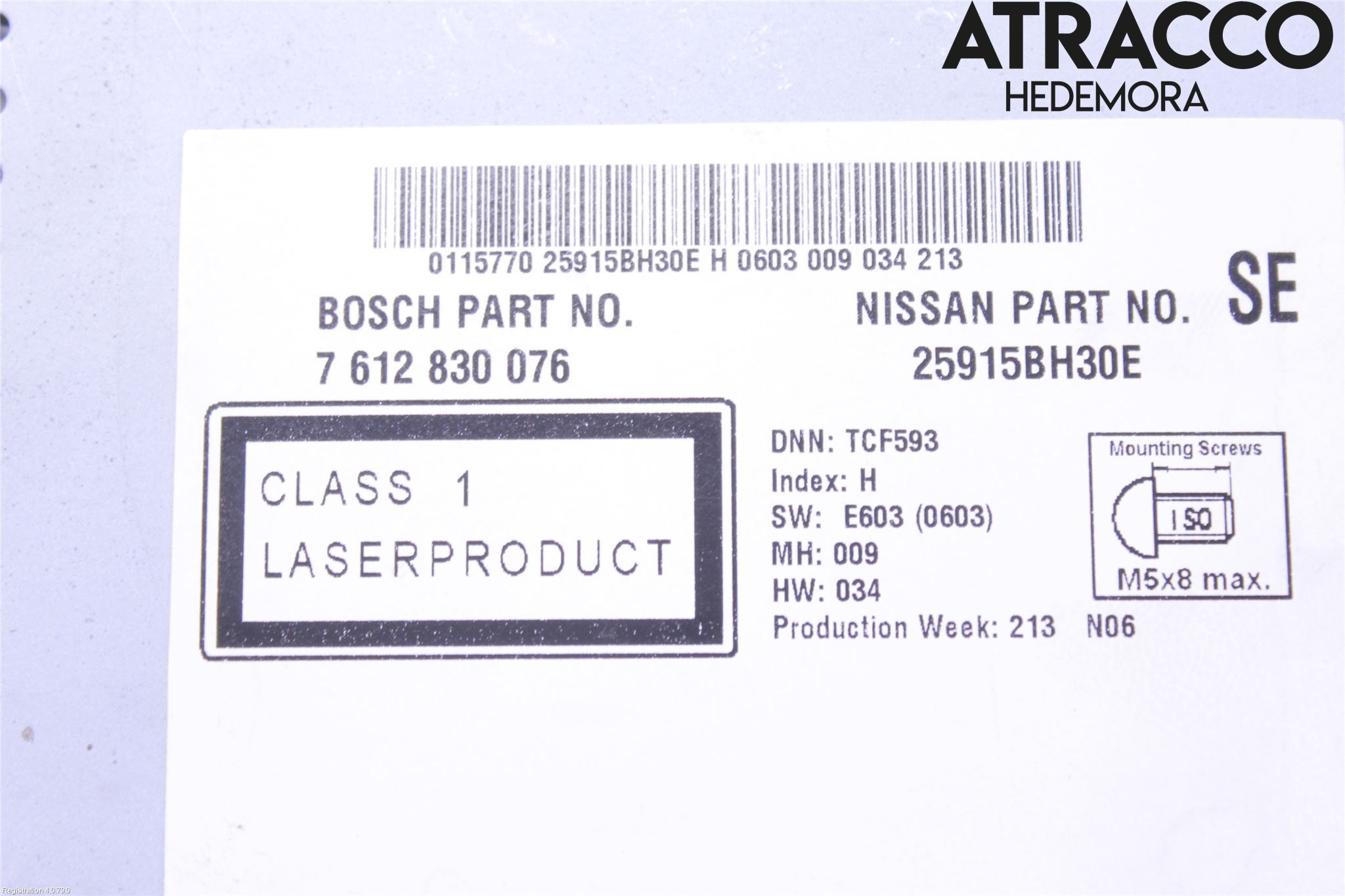 Nissan QASHQAI 10-14 Cd Radio - Multimediapanel