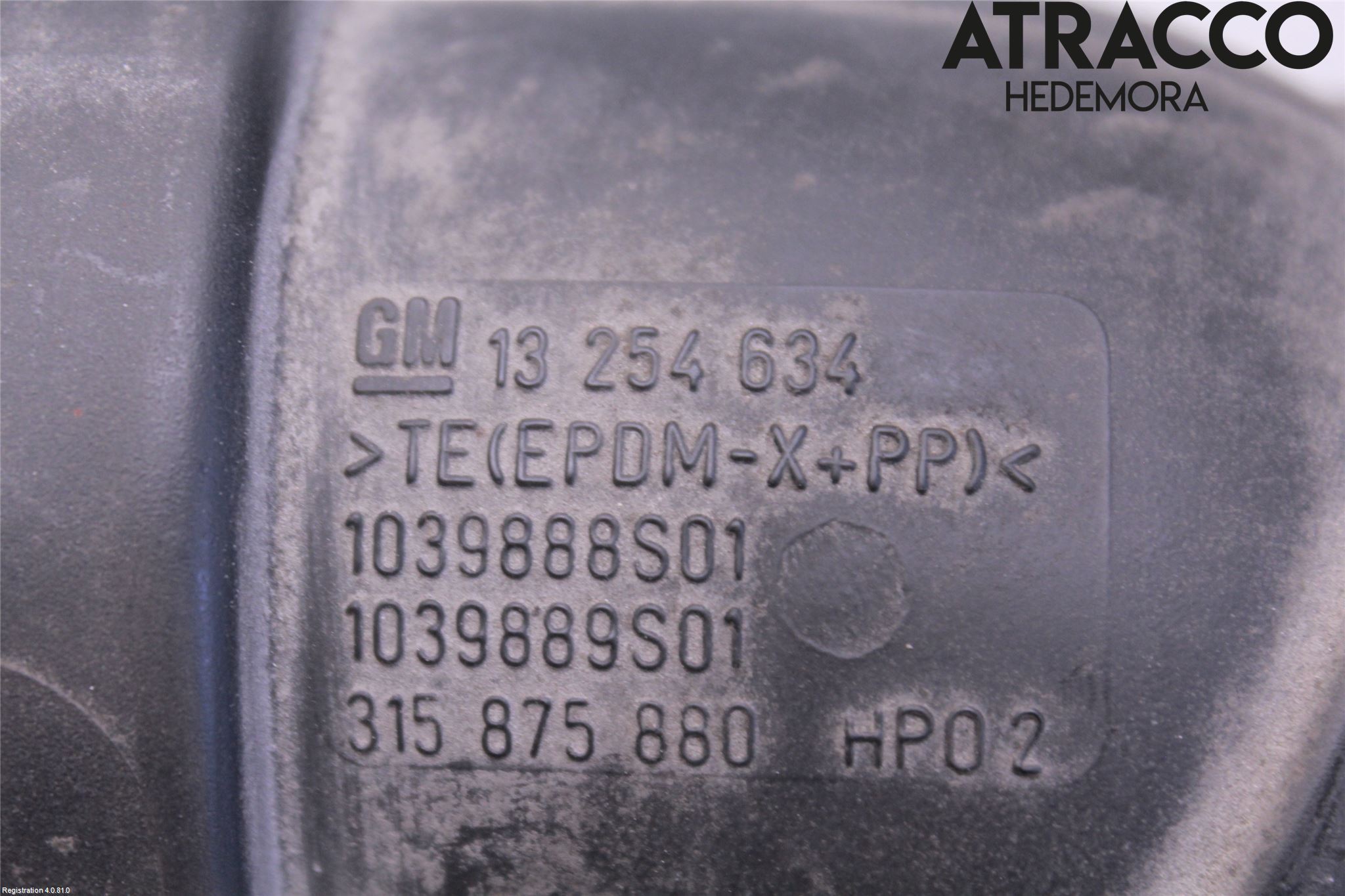 Opel ZAFIRA C 12-19 Injgummibälg-Slang