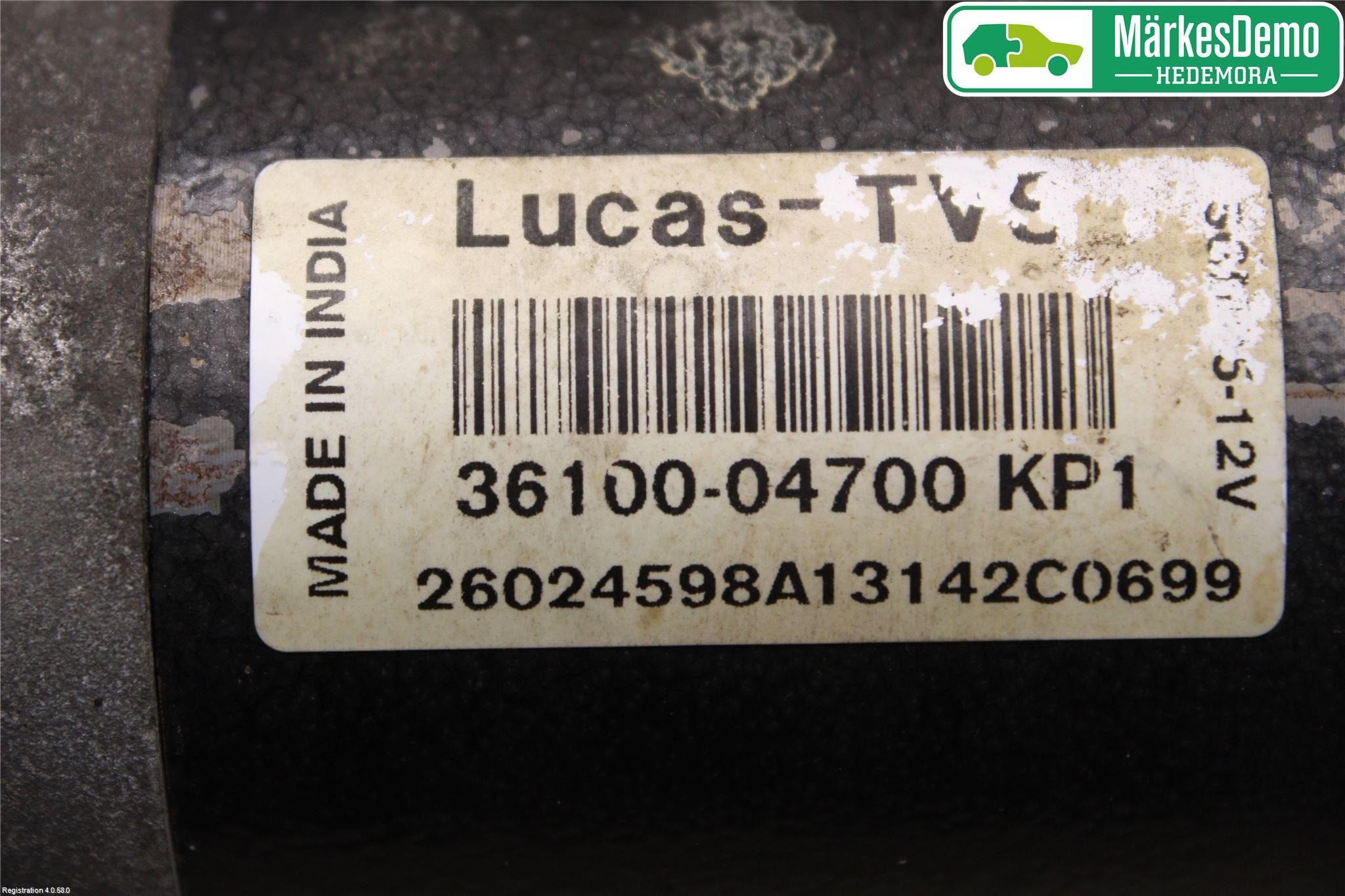 Hyundai i10 BA 14-16 Startmotor