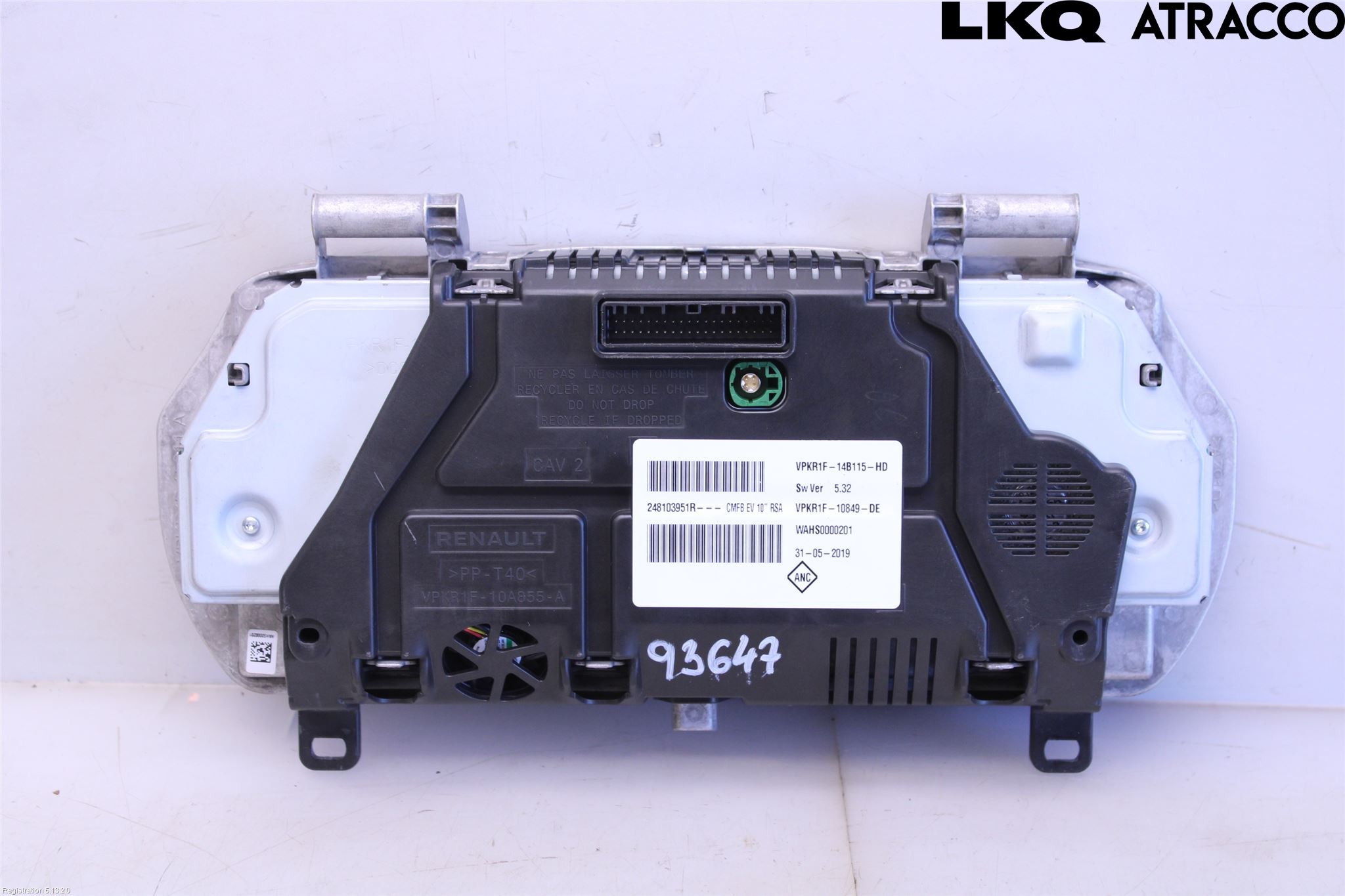 Renault ZOE/E-TECH 13- Instrument Komb