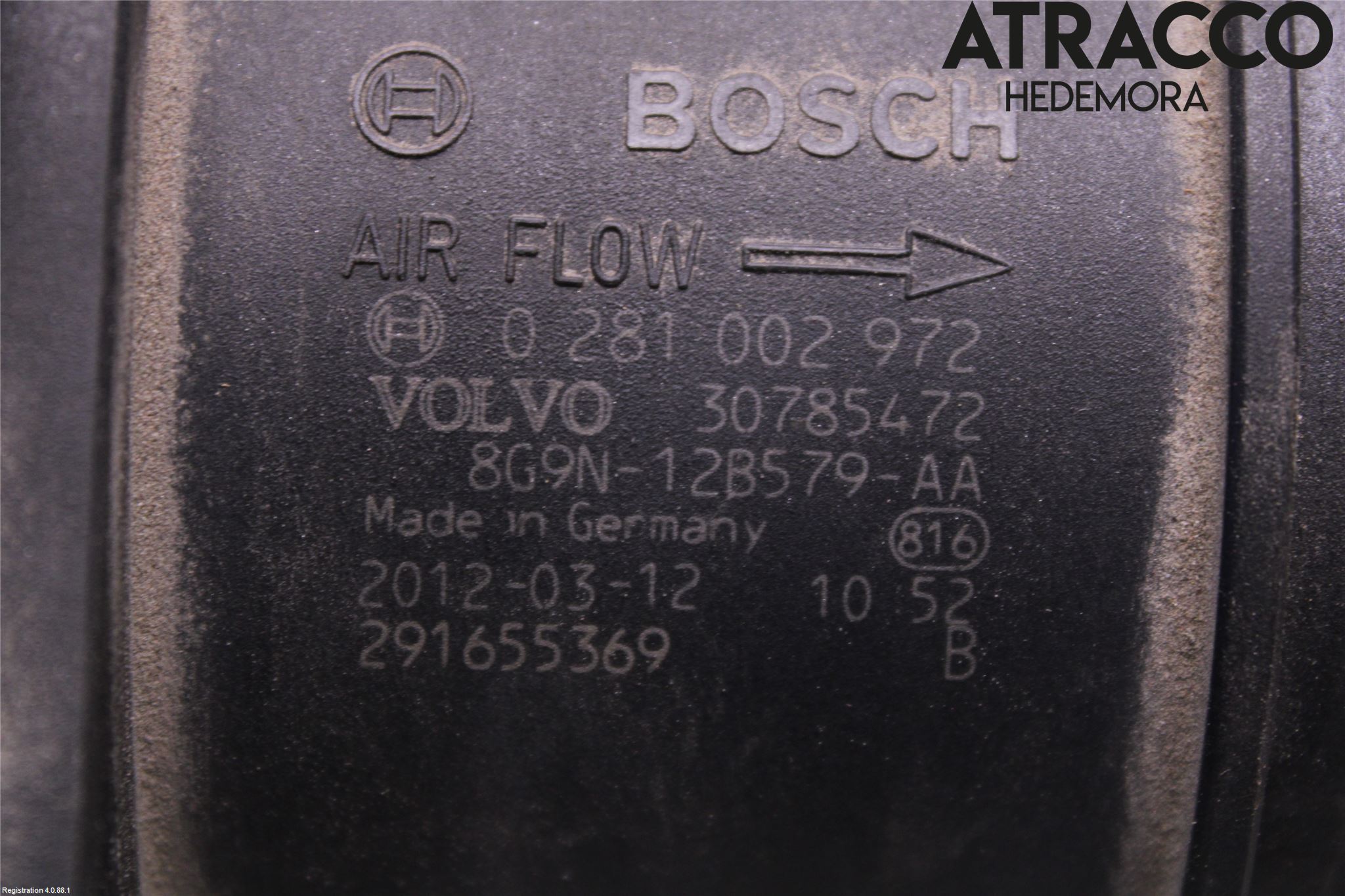 Volvo XC70 08-13 Injluftmassamätare