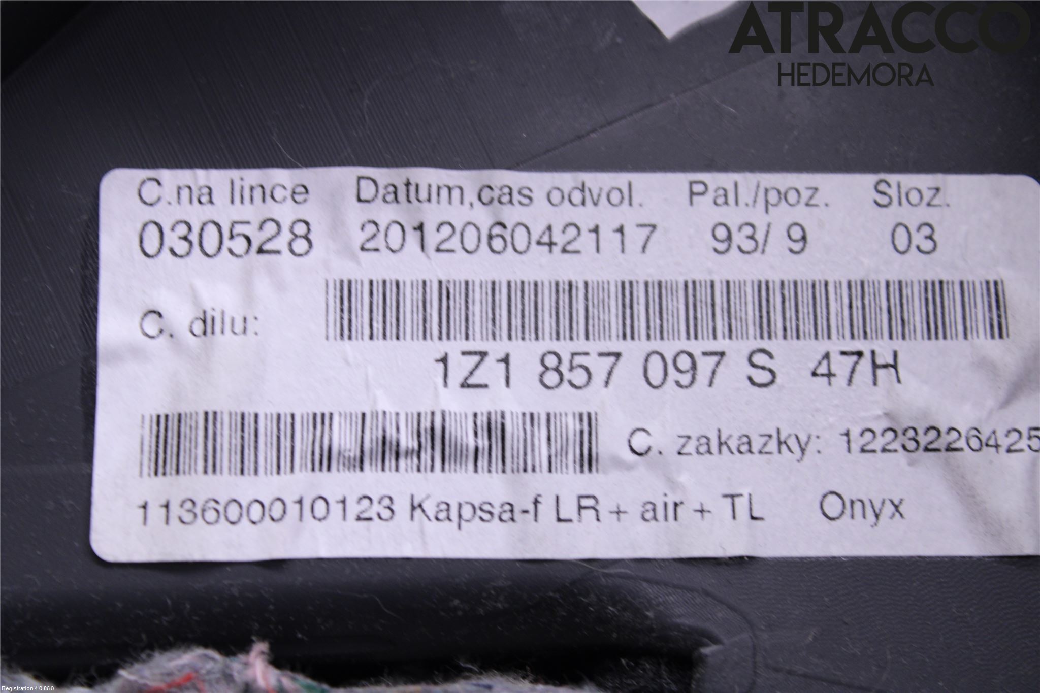 Skoda OCTAVIA (1Z) 05-13 Handskfack