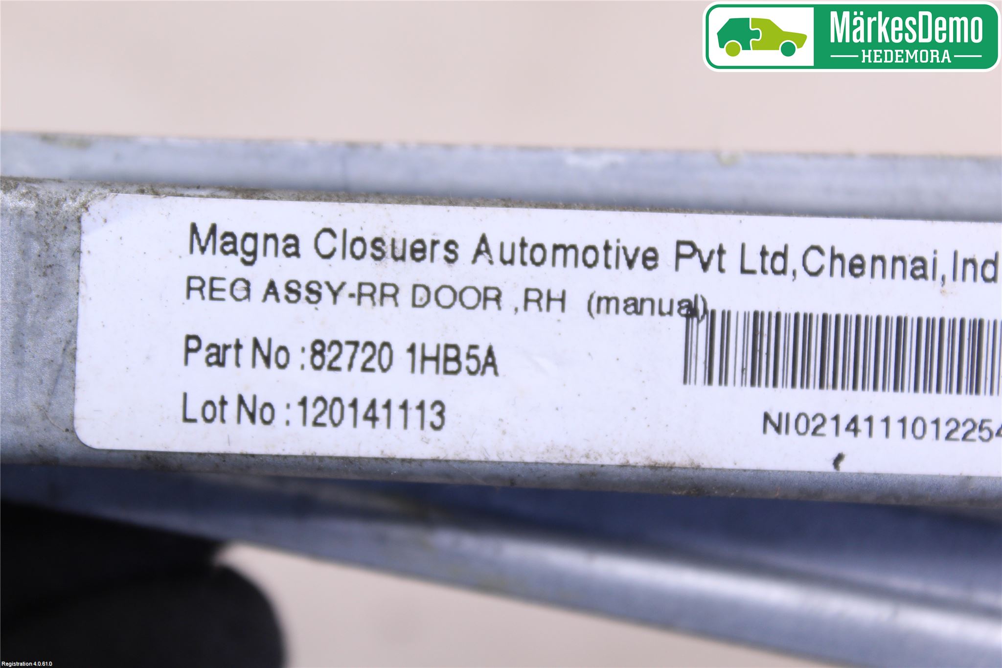Nissan MICRA 11-16 Fönsterhissmekanism