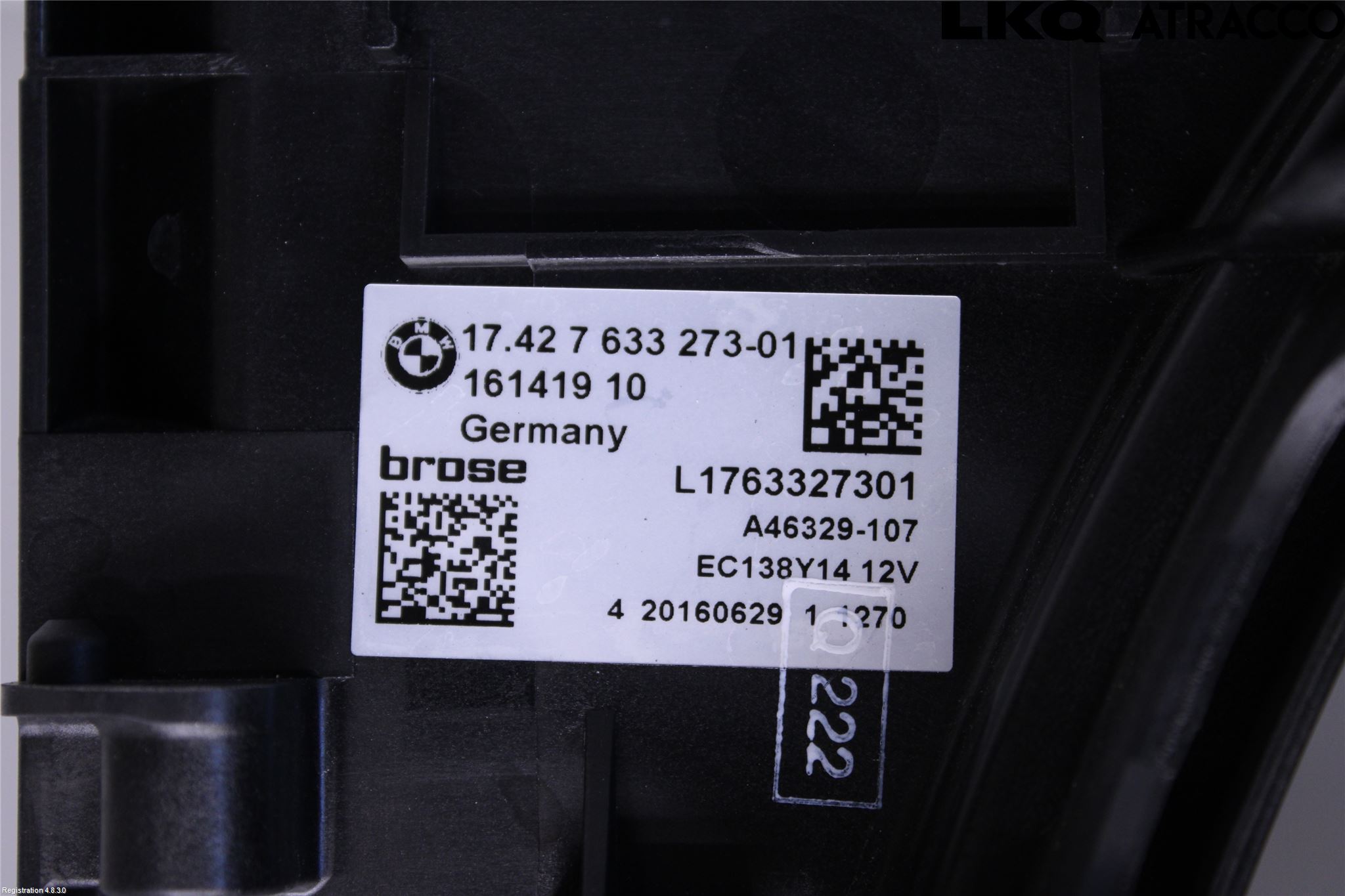 BMW 5 F10/F11/F18 09-17 Kylfläkt El