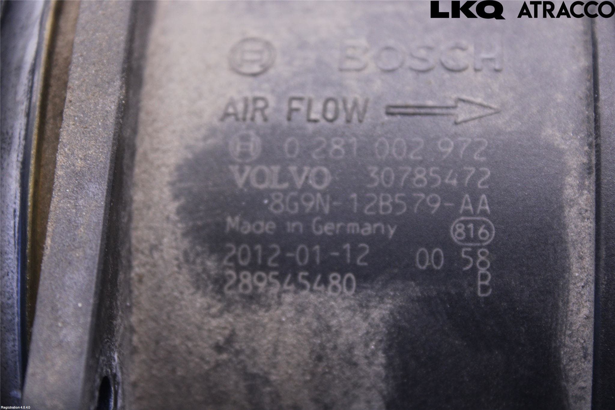 Volvo S60 11-13 Injluftmassamätare