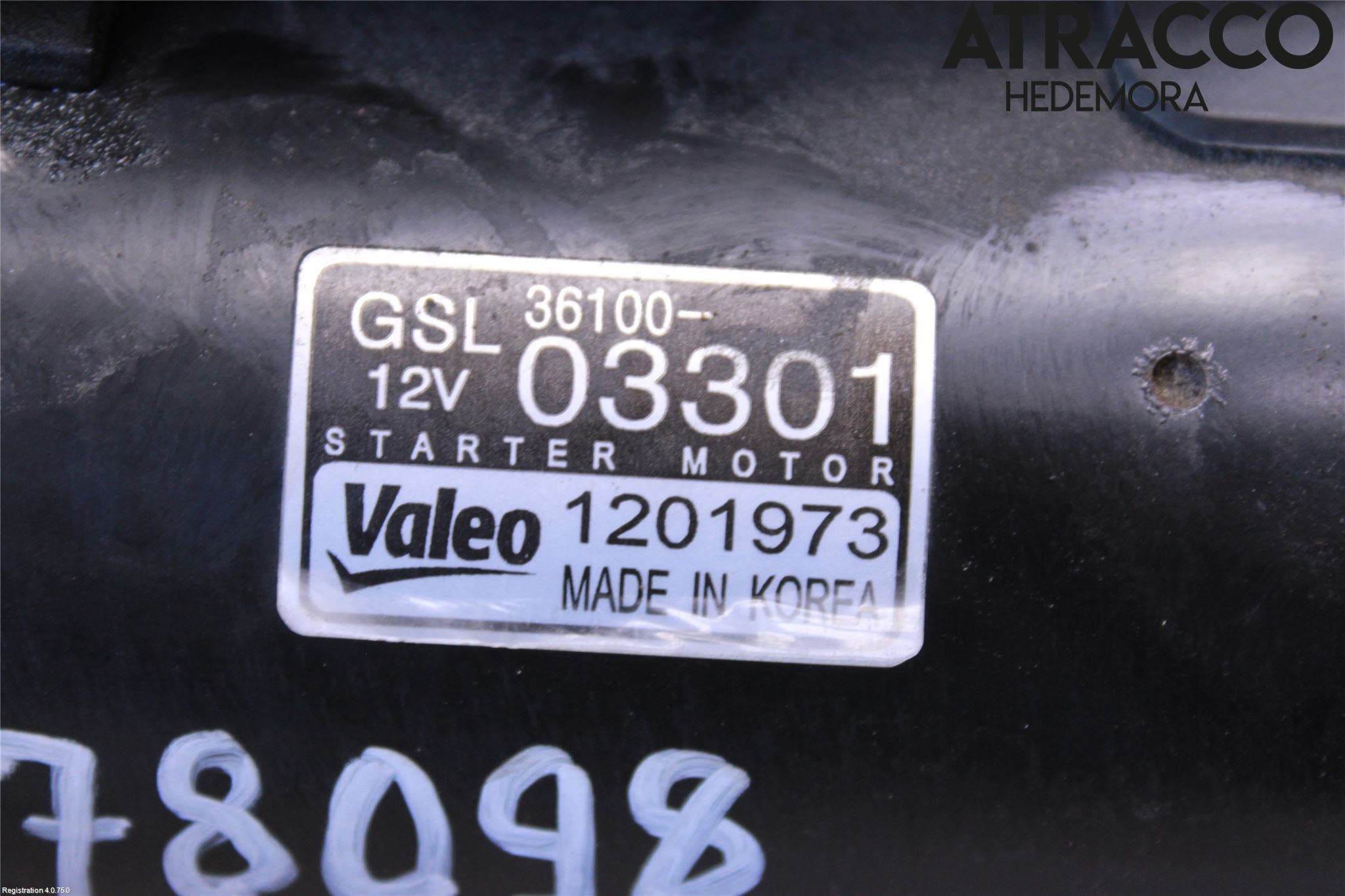 Kia PICANTO 12-17 Startmotor