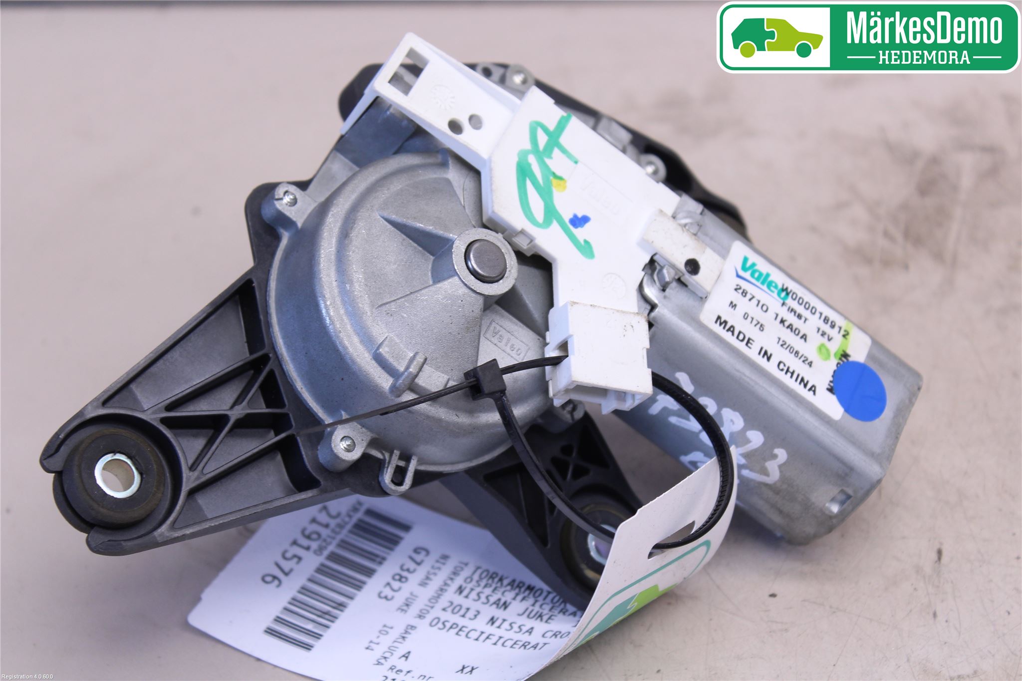 Nissan JUKE 10-14 Torkarmotor Baklucka