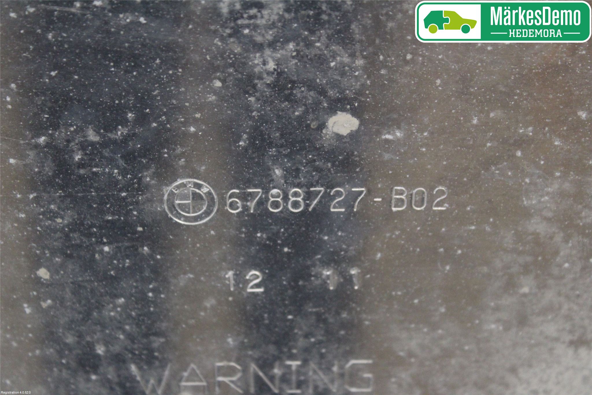 BMW X5 E70 07-13 Hasplåt Plåt-Plast