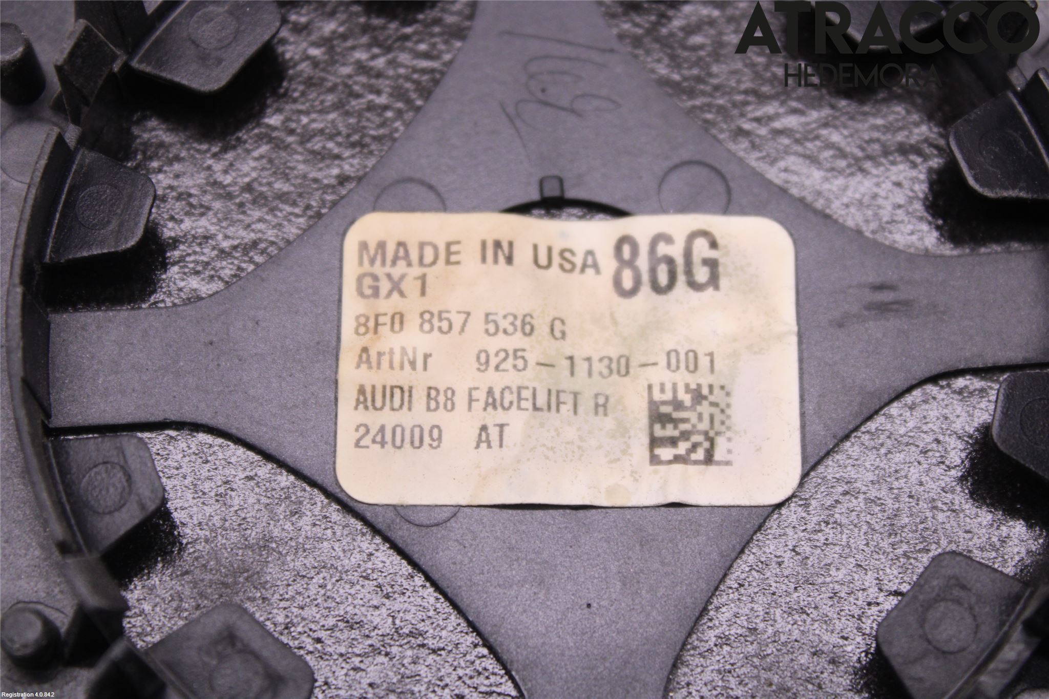 Audi A4/S4 08-11 Spegelglas Hö