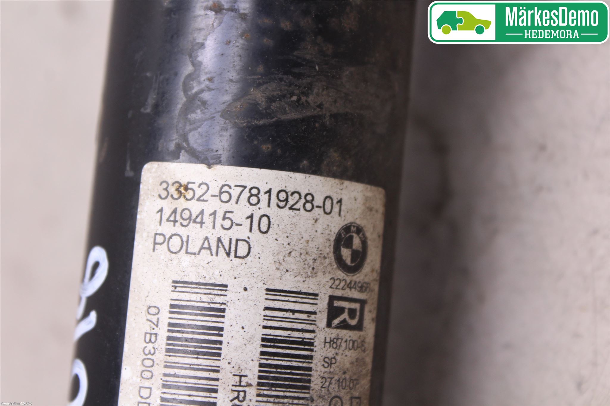 BMW X5 E70 07-13 Stötdämpare Bak