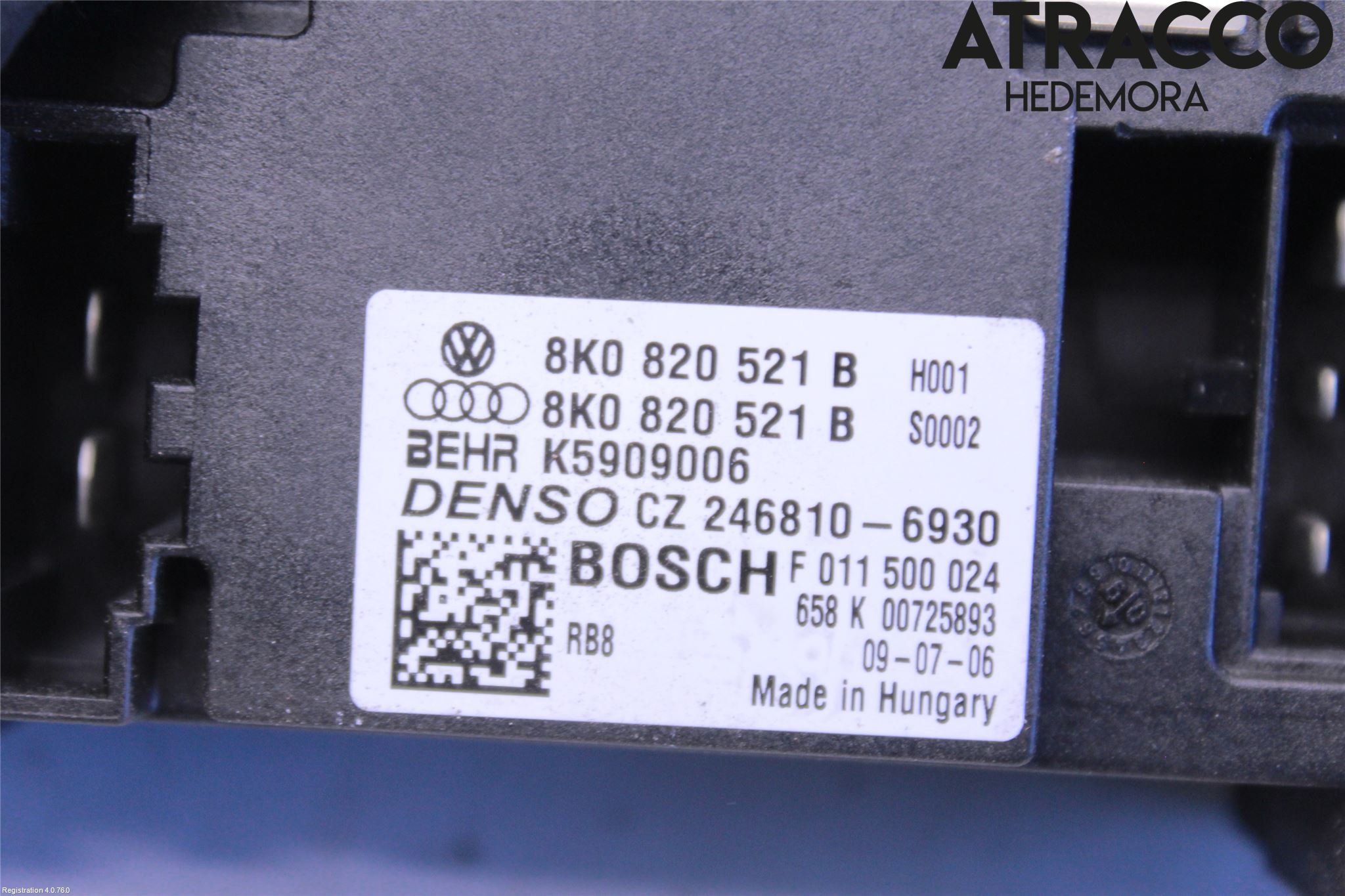Audi A4/S4 08-11 Värmefläktsmotstånd