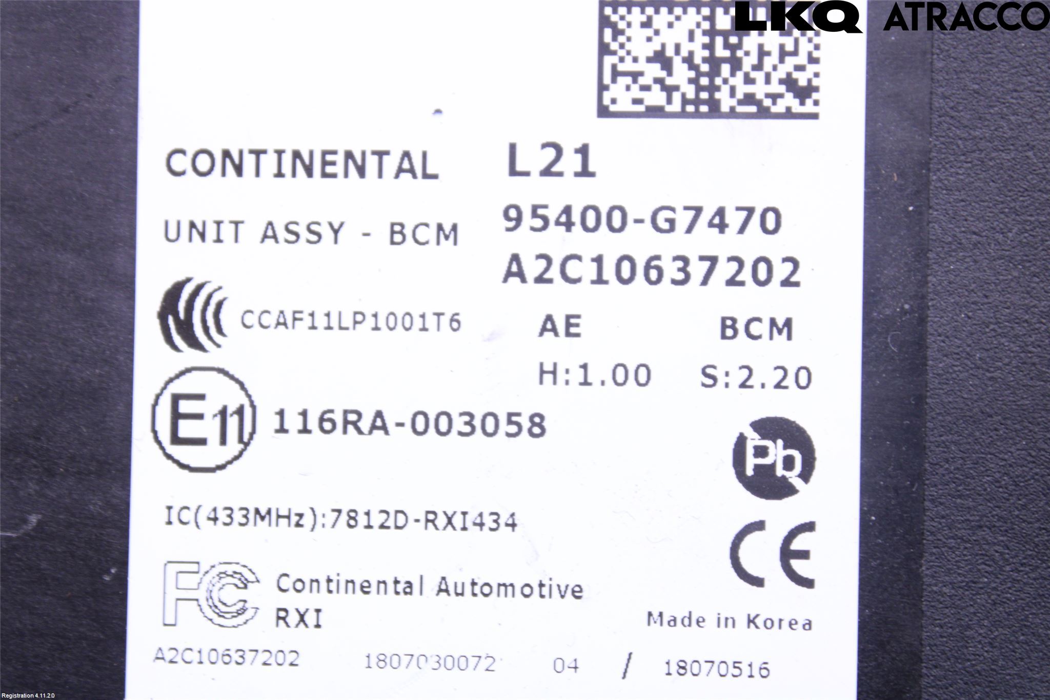 Hyundai IONIQ AE 17-22 Styrenhet Övrigt