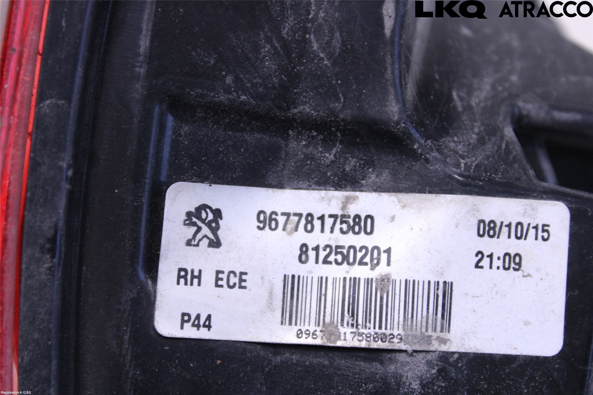 Peugeot 308 14-21 Bakljus Höger