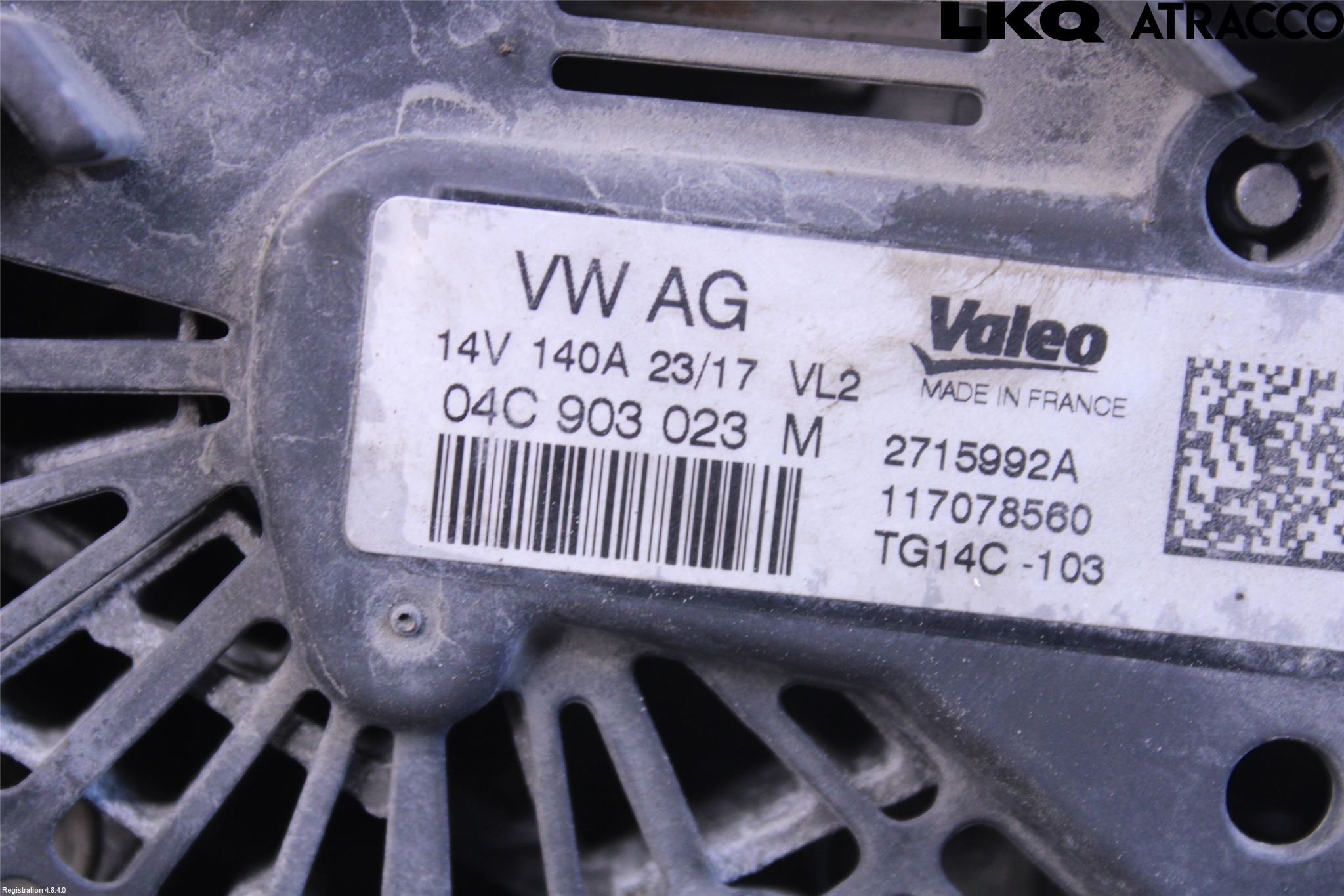 Volkswagen VW GOLF SPORTSVAN 15-20 Generator