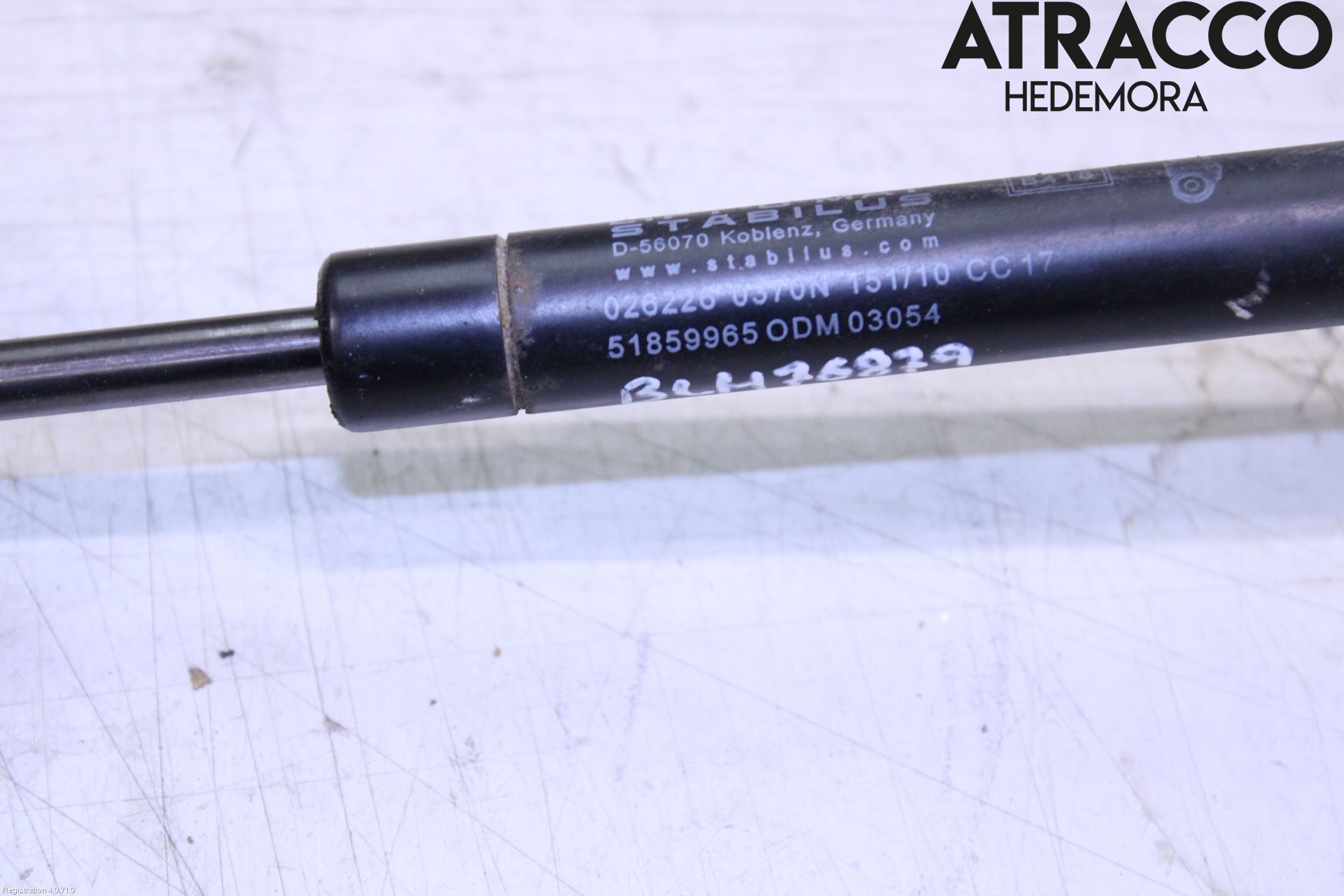 Fiat 500 07- Gasfjäder Baklucka