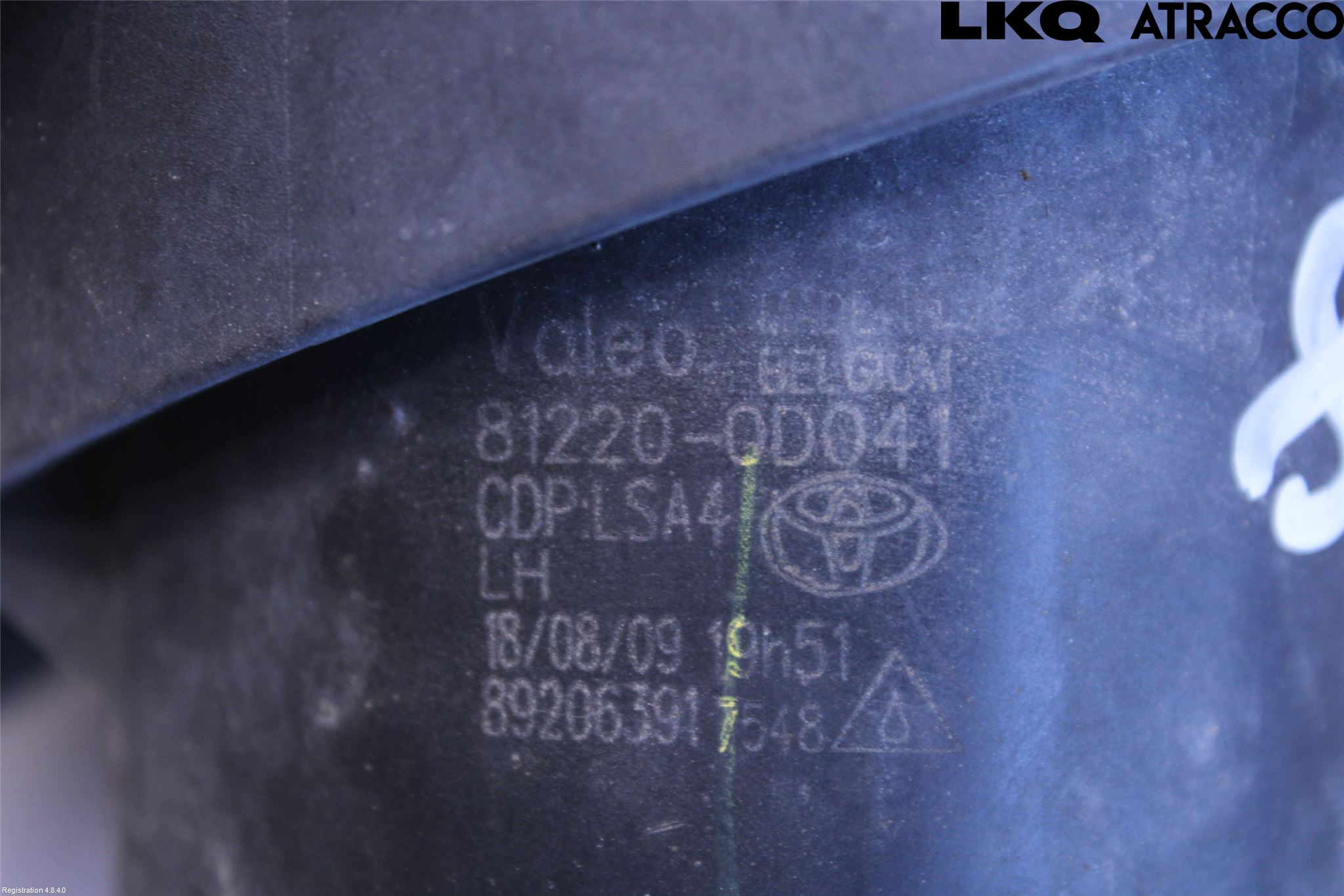 Toyota AVENSIS 09-15 Dimljus-Varselljus Fram