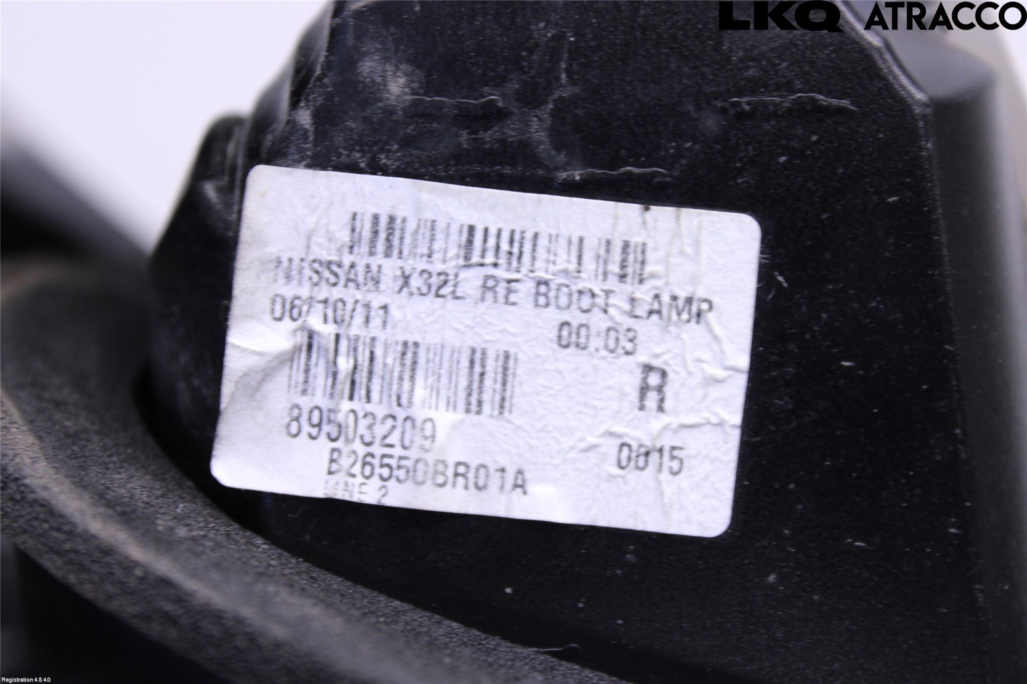 Nissan QASHQAI+2  10-14 Bakljus Lucka Hö