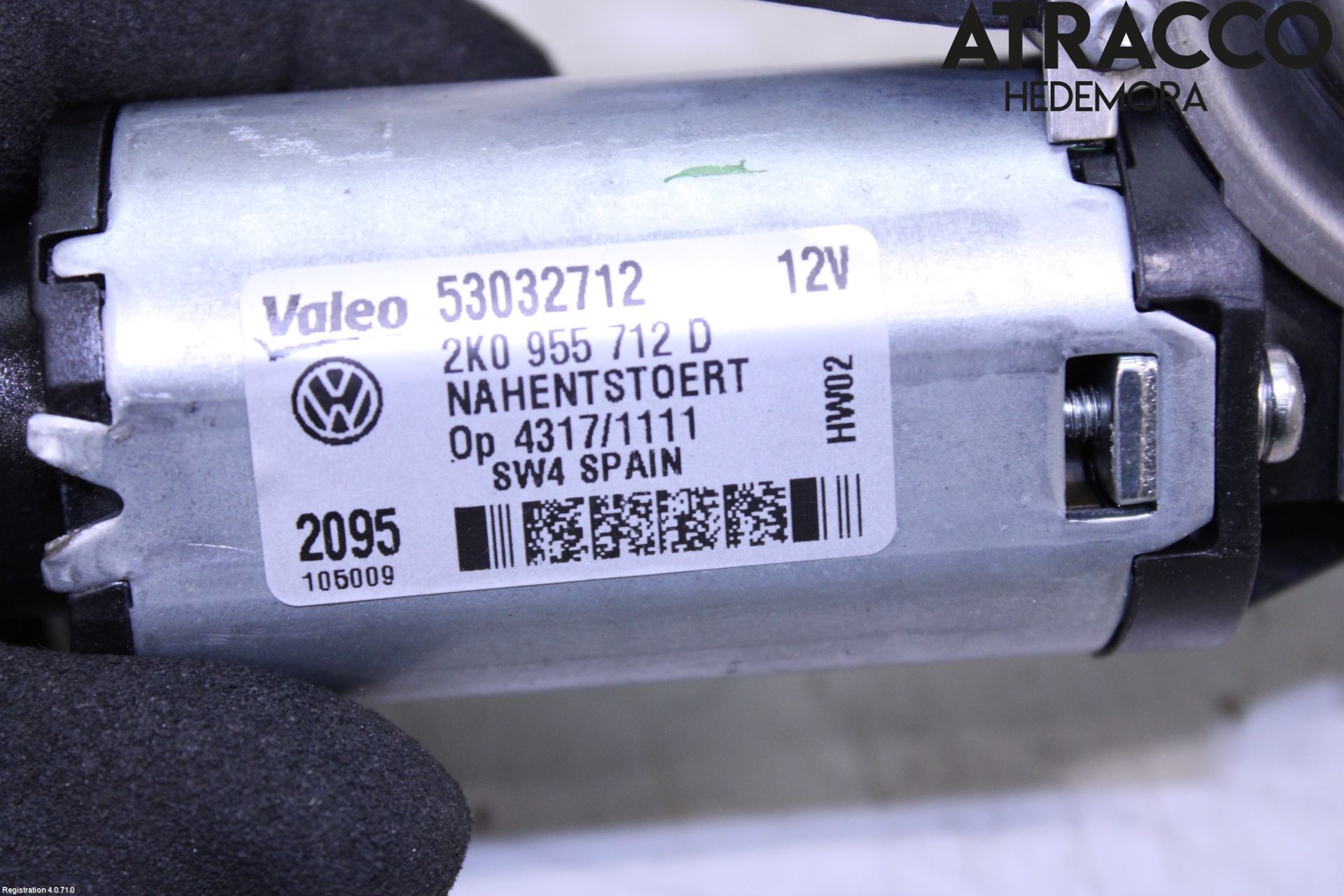 Volkswagen VW CADDY 11-15 Torkarmotor Baklucka