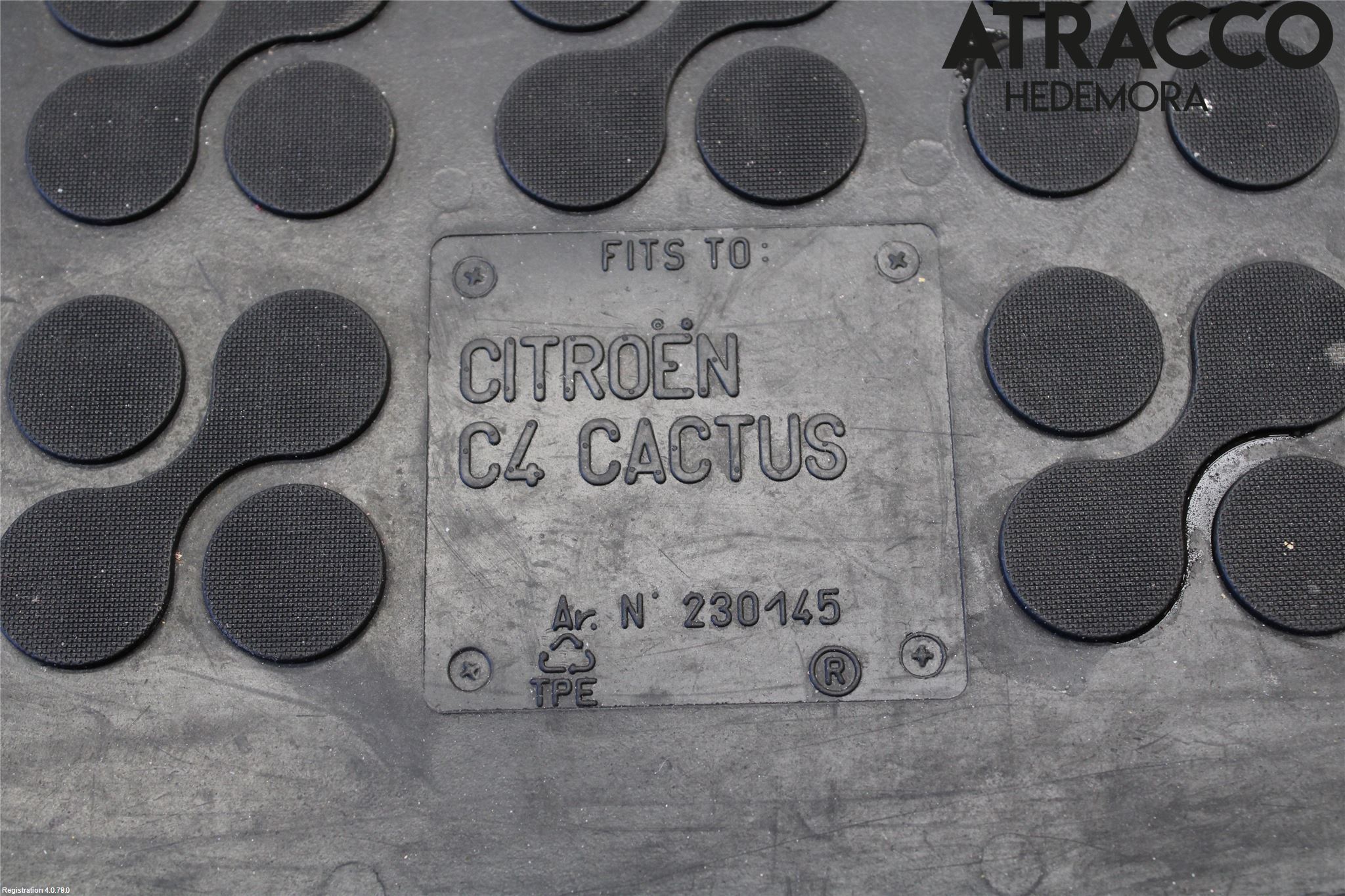 Citroen C4 CACTUS 14-20 Inrbagagerumklädsel-Golv