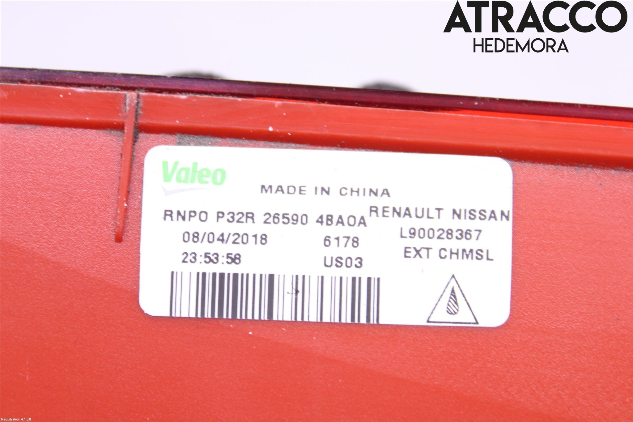 Nissan X-TRAIL 14-21 Bromsljus Bakruta