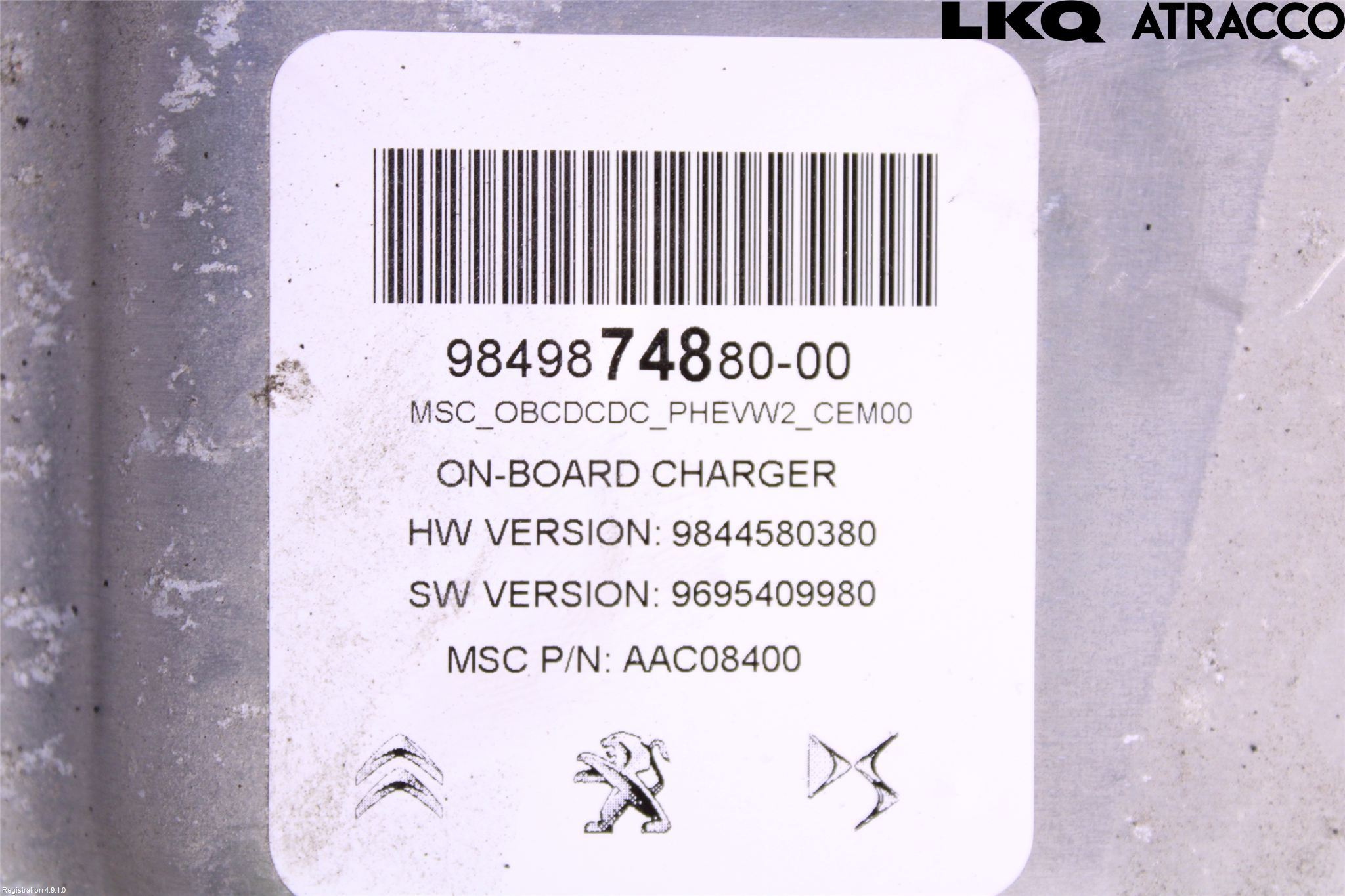 Citroen C5 X CROSSOVER 22- Batteriladdare Högspänning