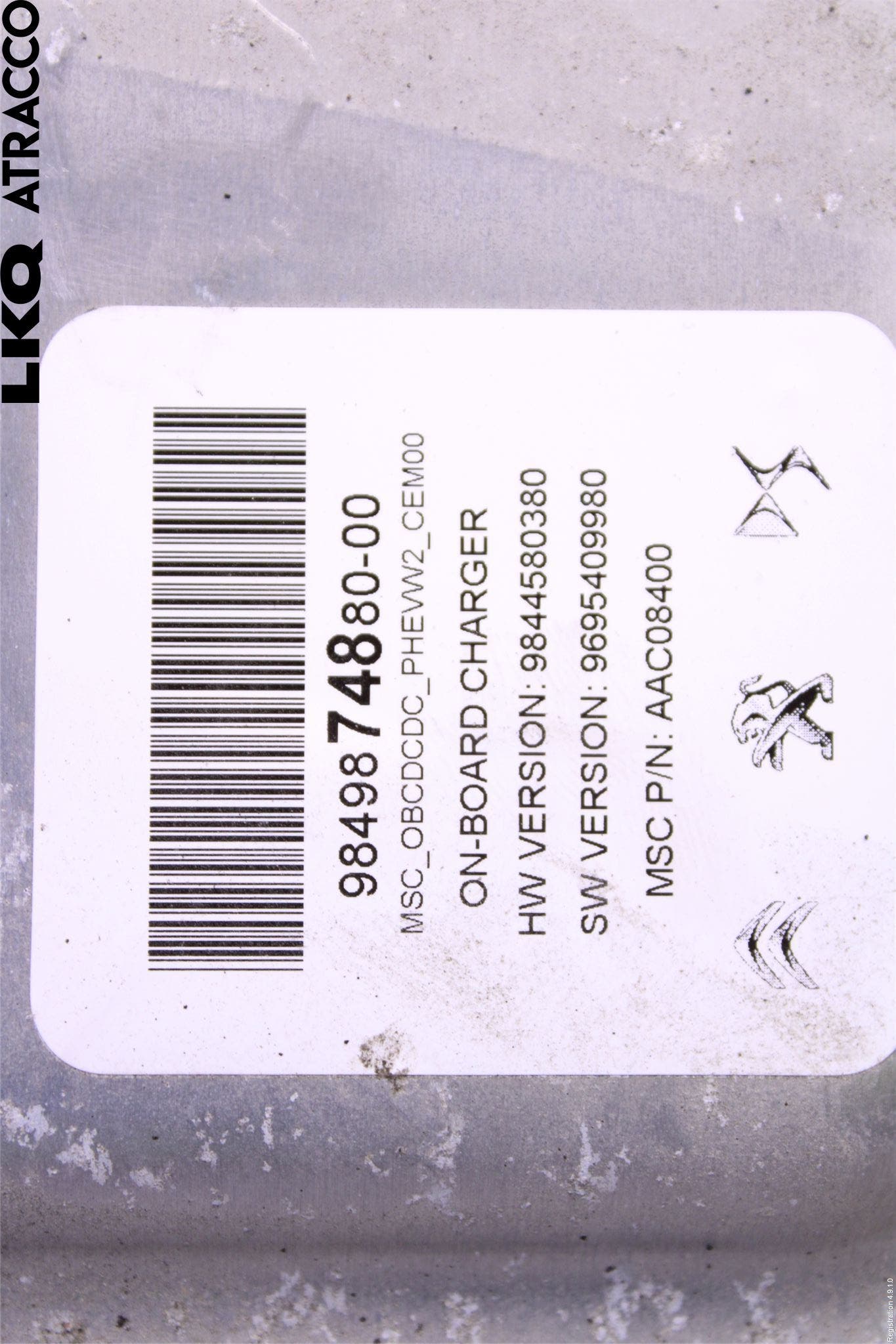 Citroen C5 X CROSSOVER 22- Batteriladdare Högspänning