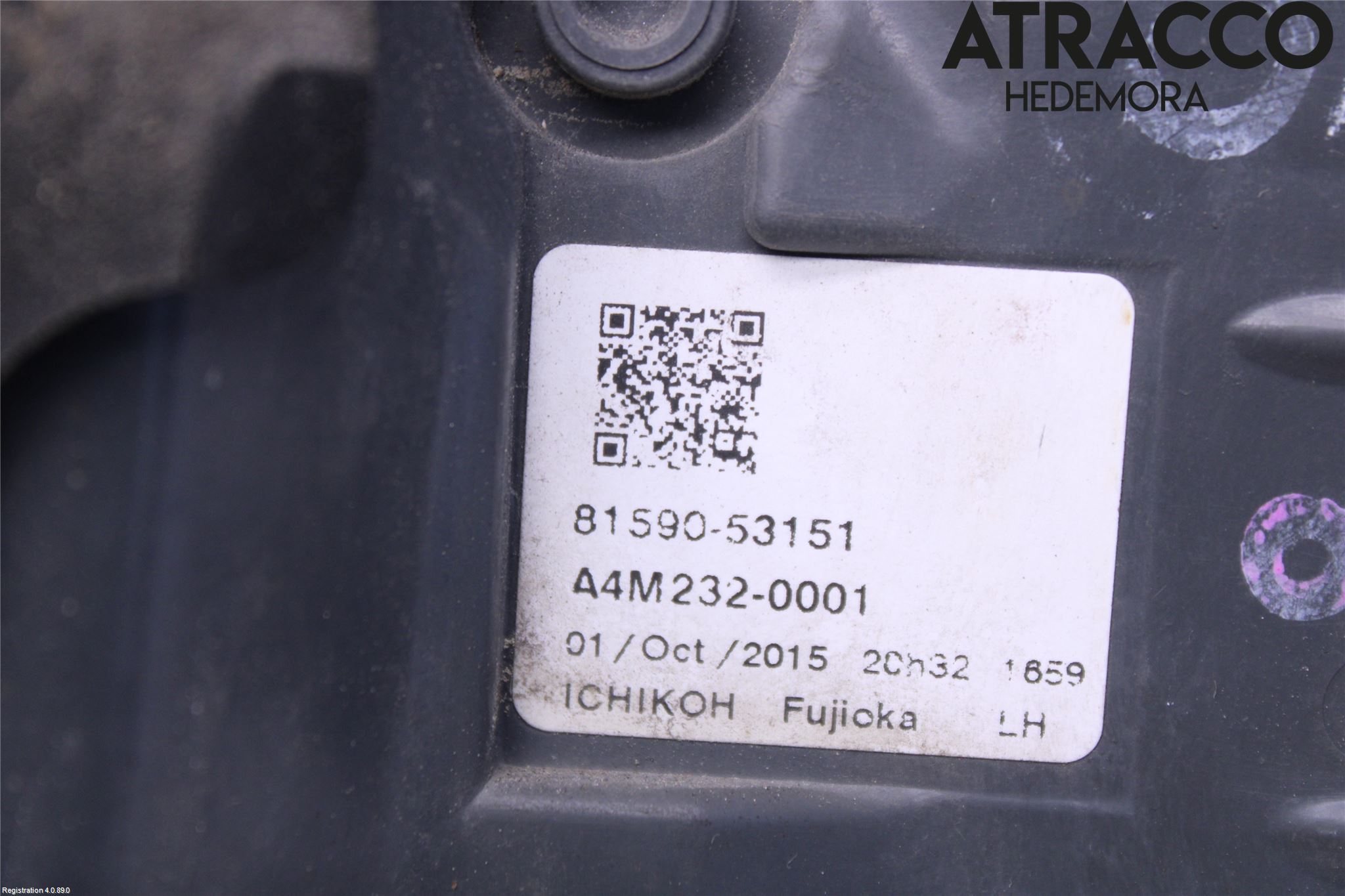 Lexus IS 250/350 14-20 Bakljus Lucka Vä