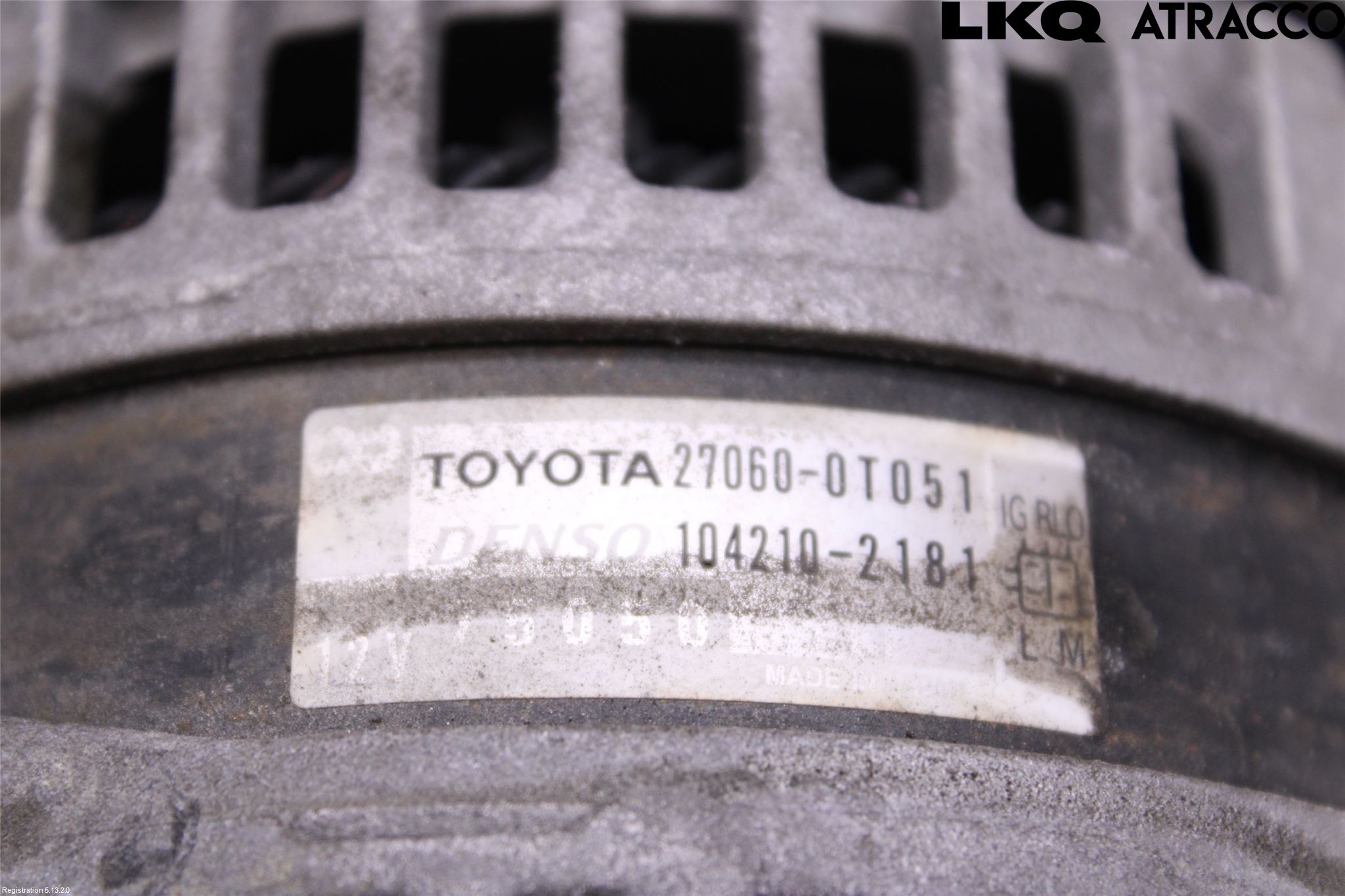 Toyota AURIS 10-12 Generator