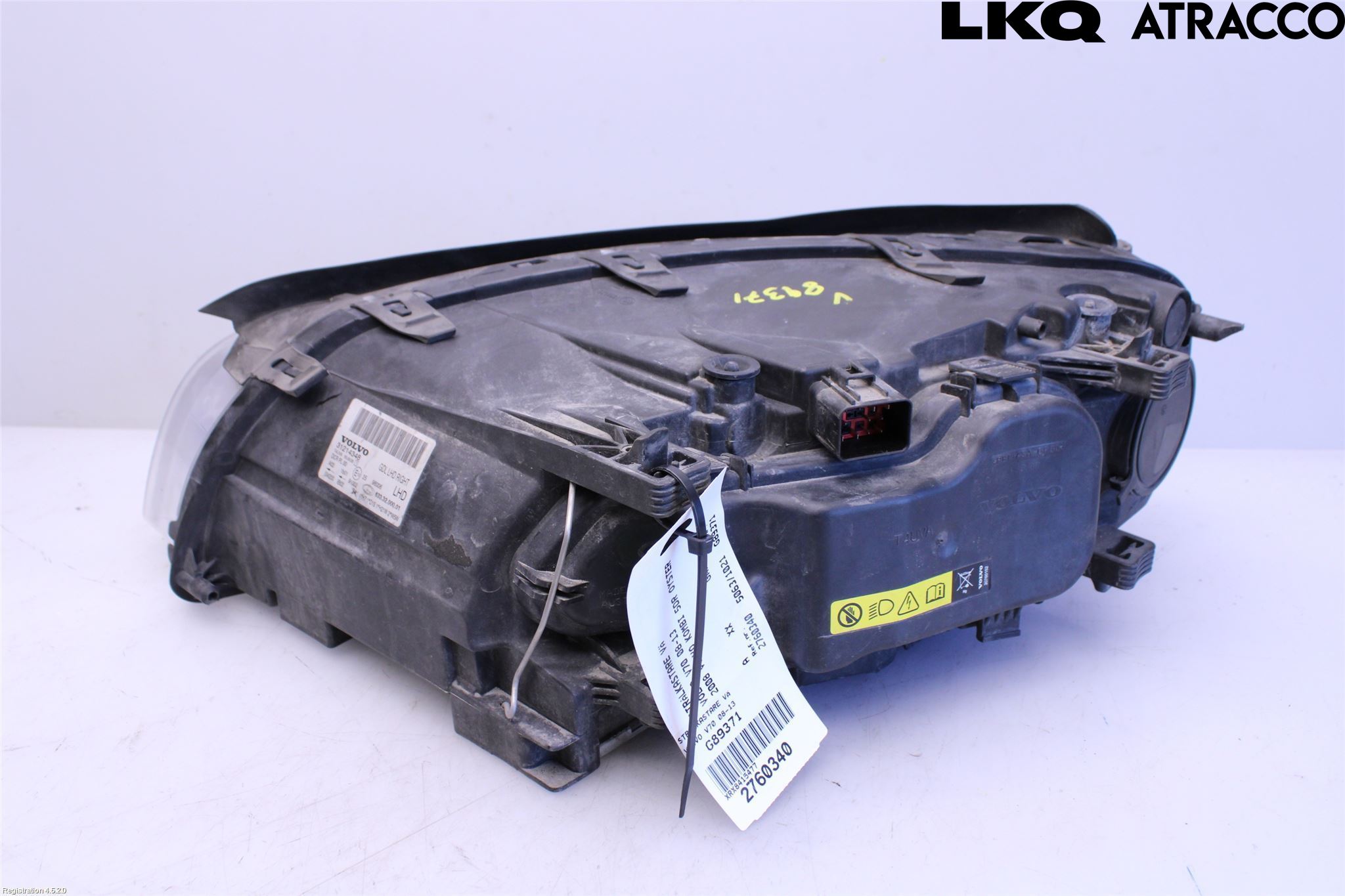 Volvo V70 08-13 Strålkastare Höger