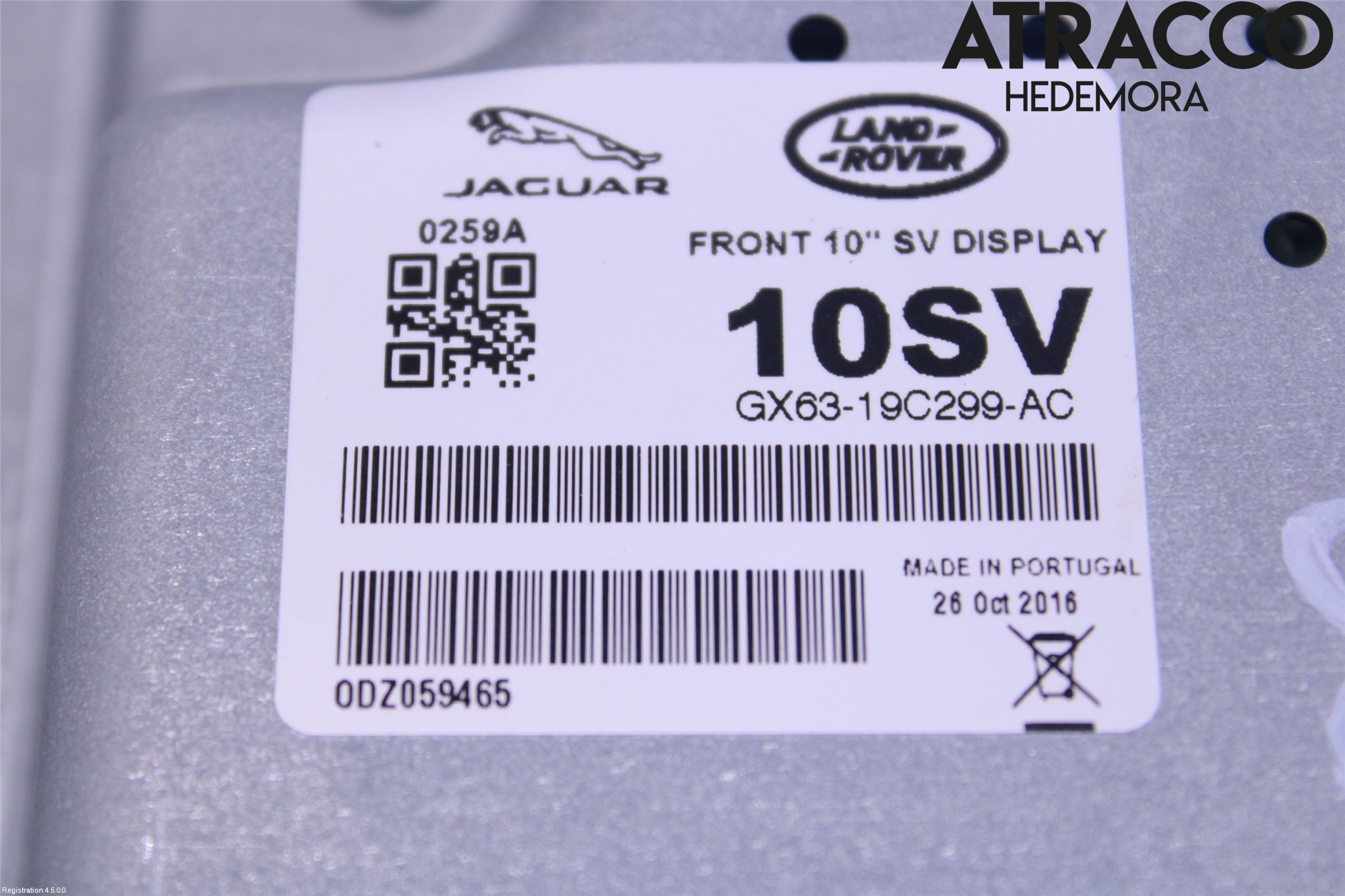 Jaguar F-PACE Cd Radio - Multimediapanel