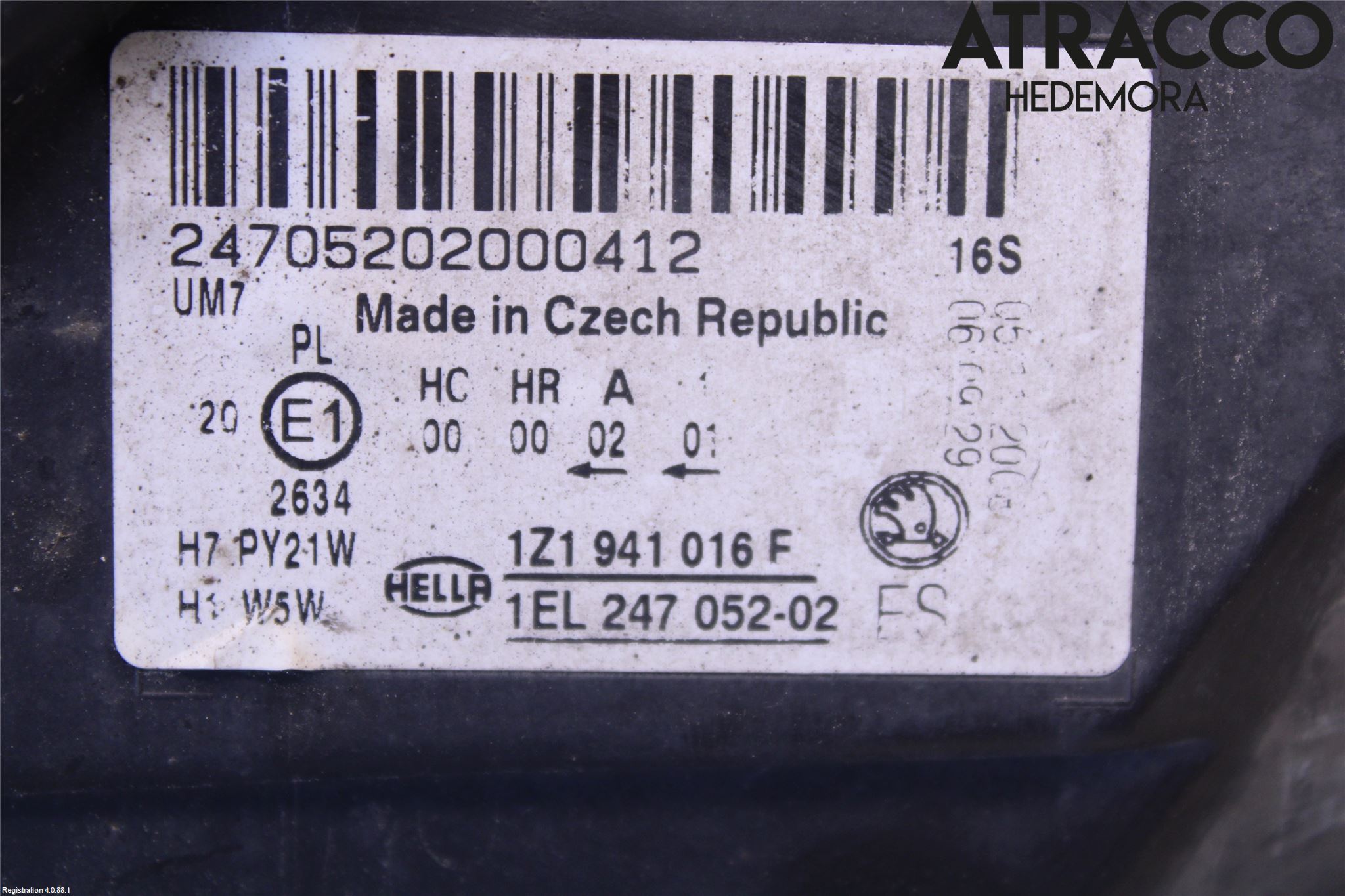 Skoda OCTAVIA (1Z) 05-13 Strålkastare Höger