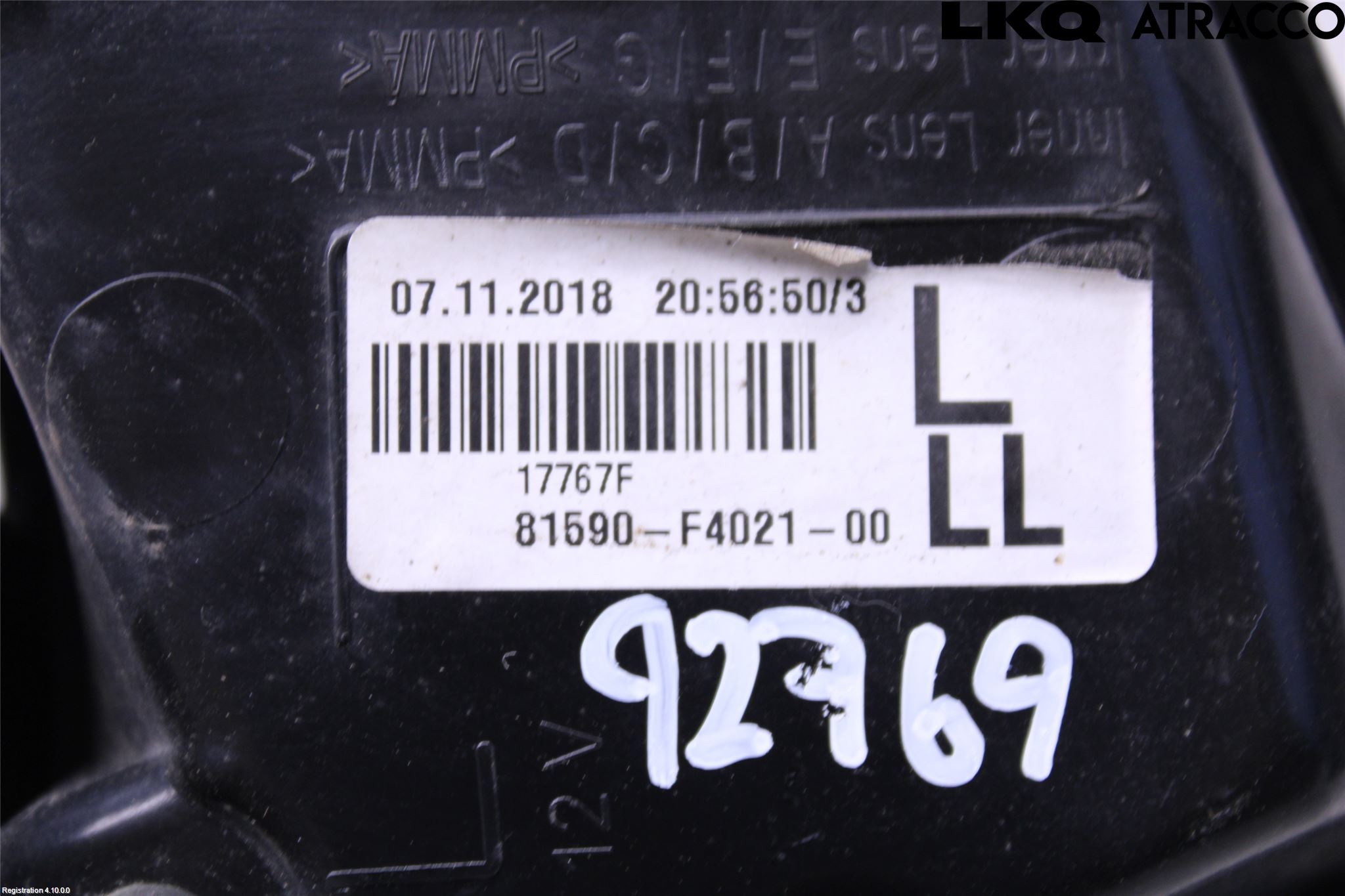 Toyota C-HR 16-23 Bakljus Lucka Vä