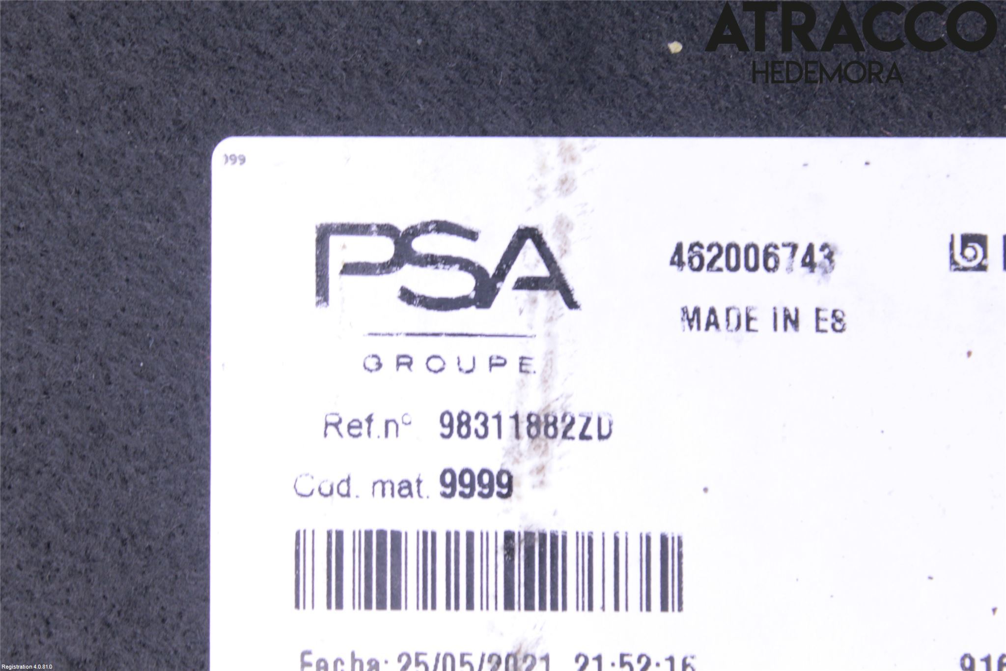 Citroen C4/E-C4 C4X/E-C4X III 21- Bagage Golv